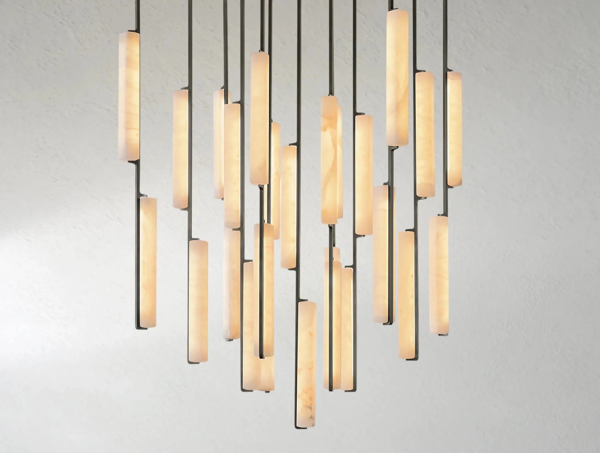 Audubam Alabaster Round Chandelier - Zelno Lighting