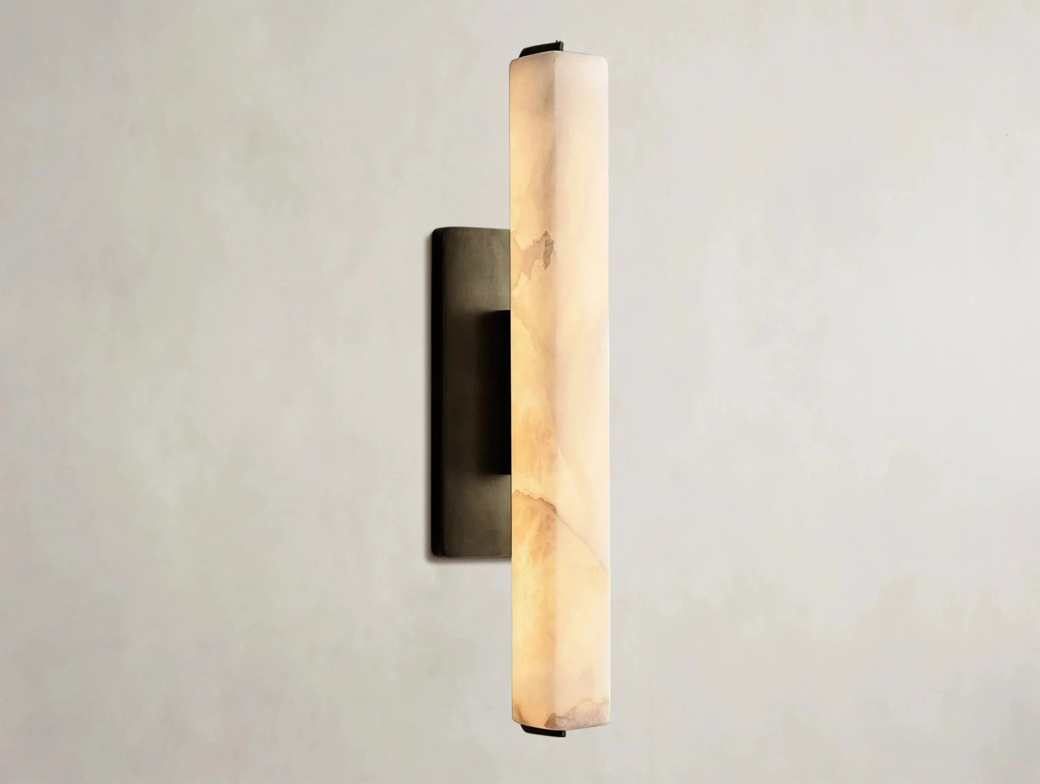 Audubam Alabaster Single Sconce - Zelno Lighting