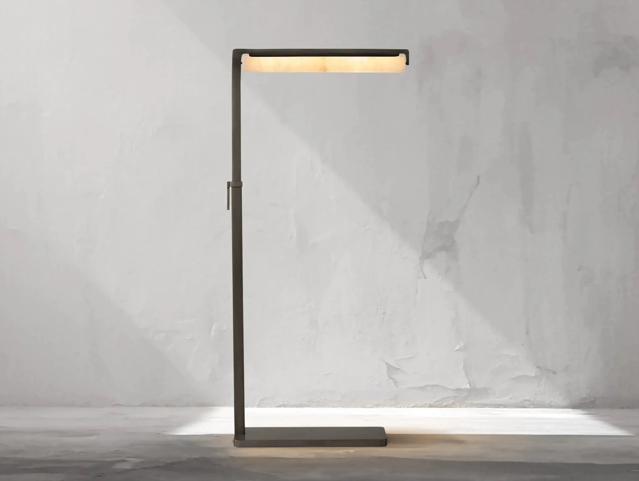 Audubam Alabaster Task Floor Lamp - Zelno Lighting