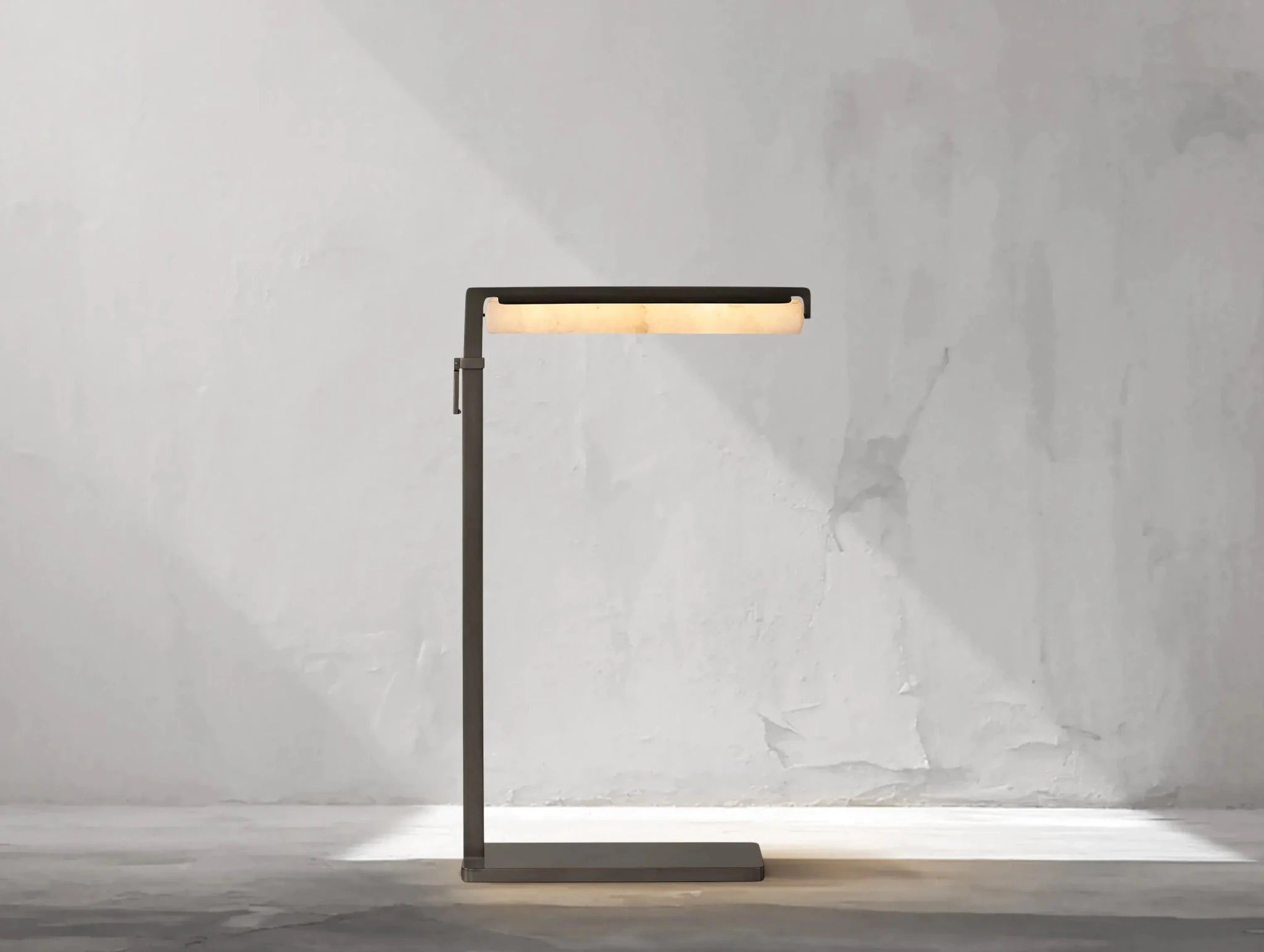 Audubam Alabaster Task Floor Lamp - Zelno Lighting