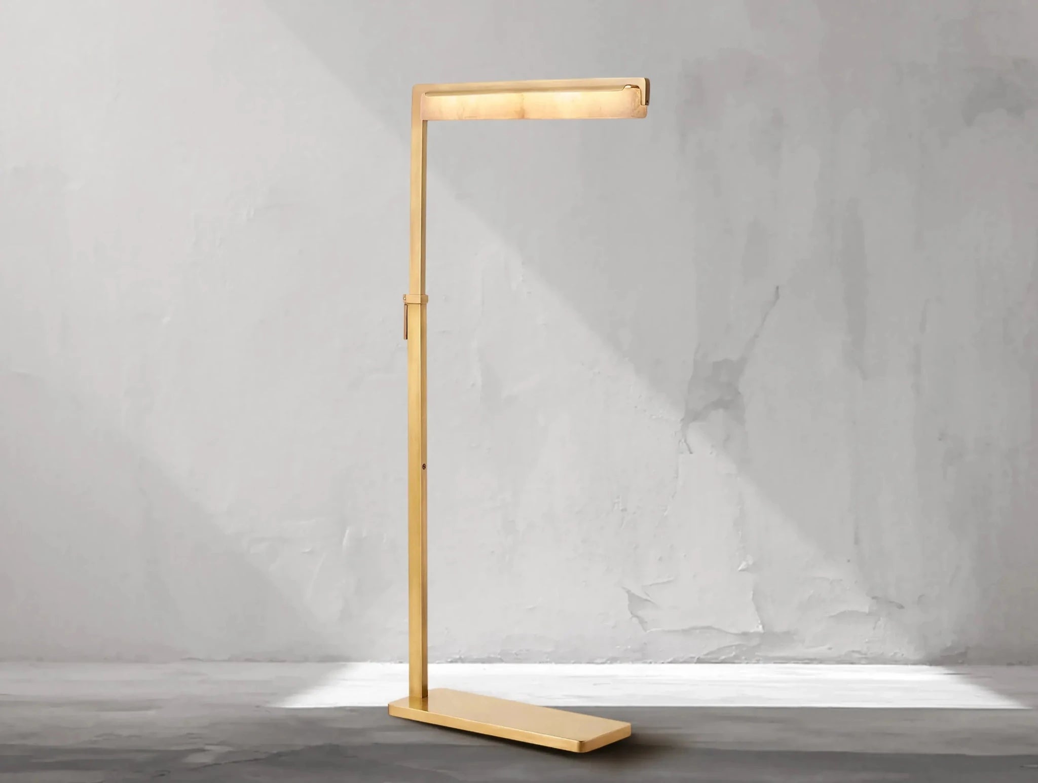 Audubam Alabaster Task Floor Lamp - Zelno Lighting