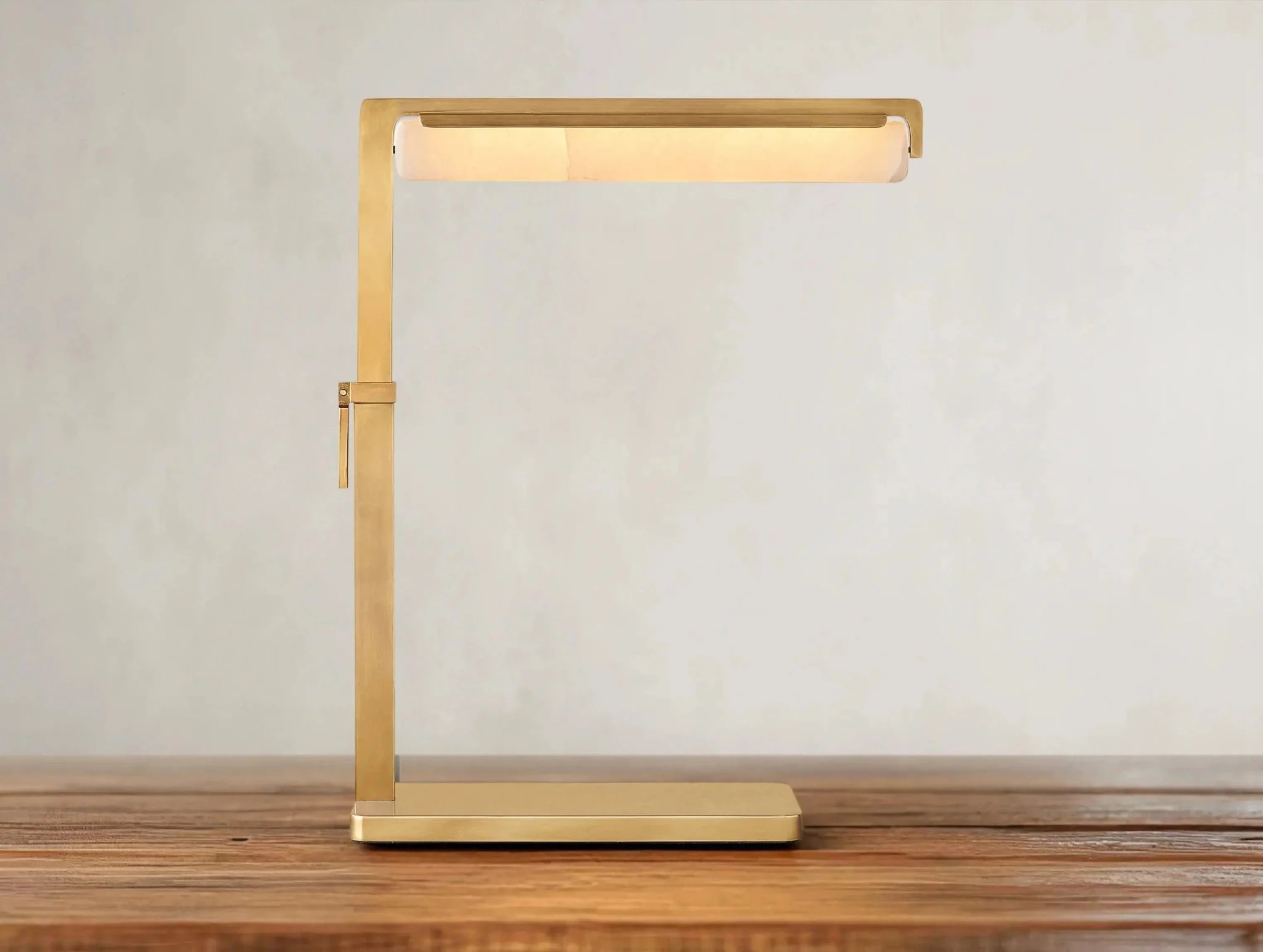 Audubam Alabaster Task Table Lamp - Zelno Lighting
