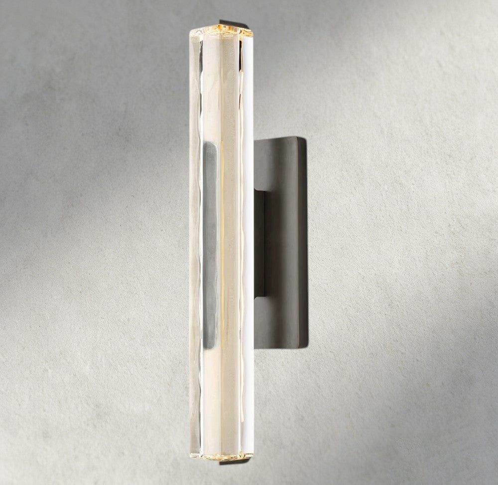 Audubam Crystal Single Sconce - Zelno Lighting