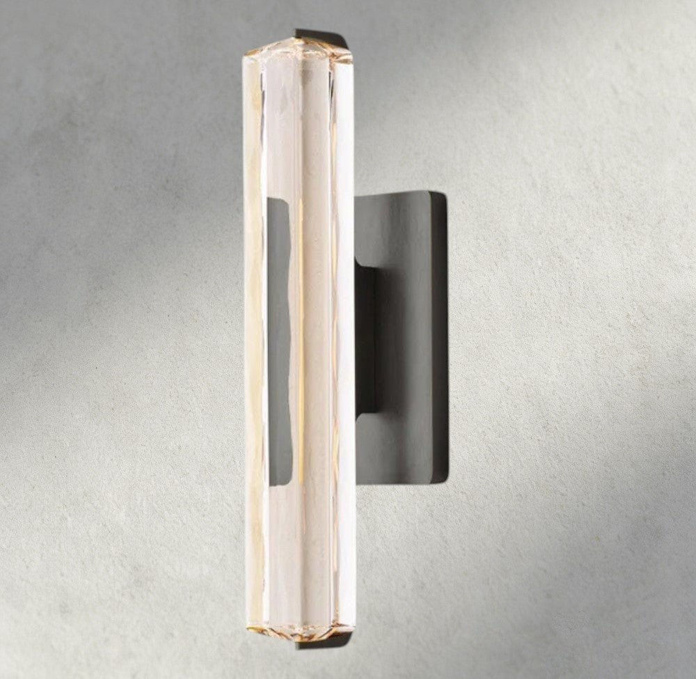 Audubam Crystal Single Sconce - Zelno Lighting