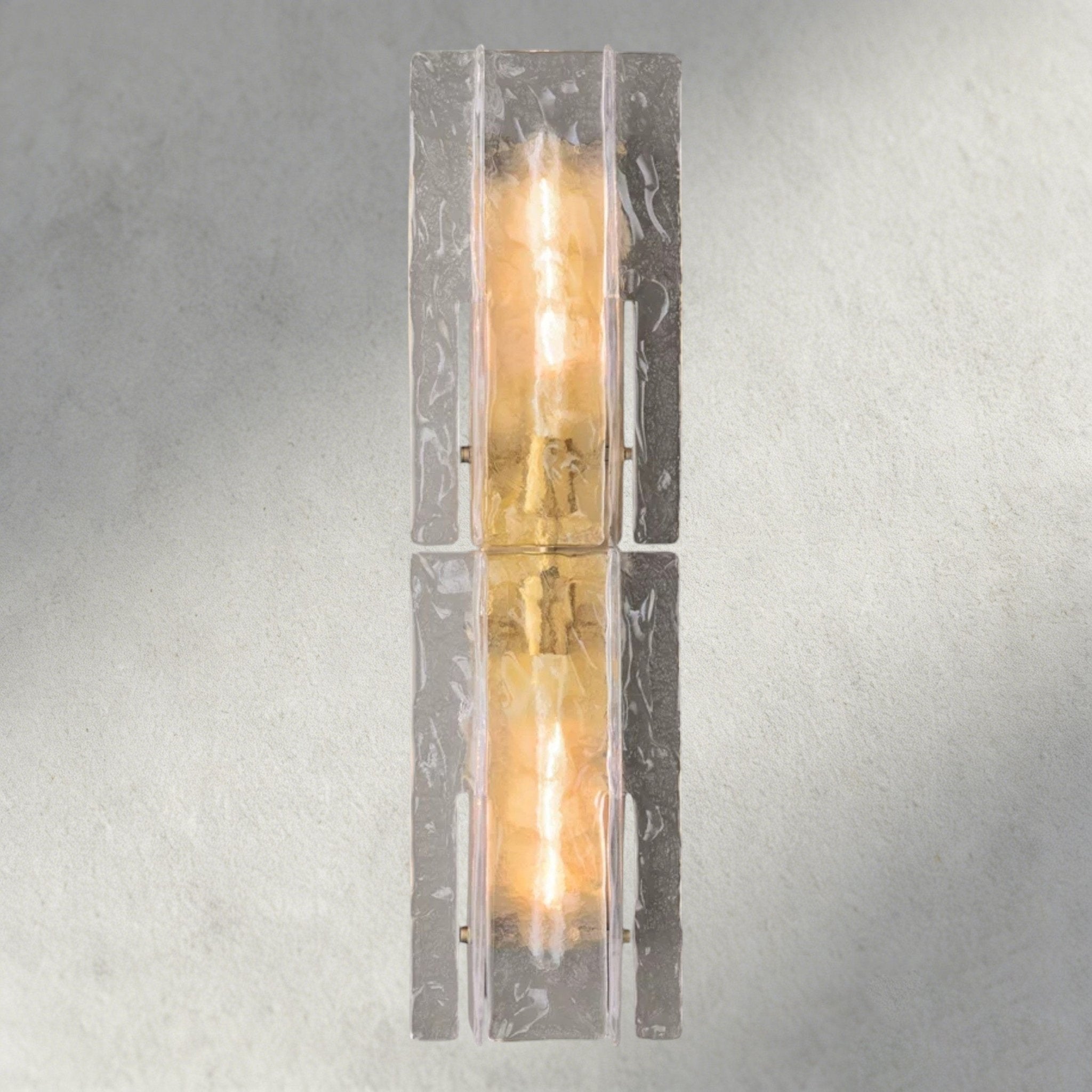 Aurelle Clear Glass Wall Sconce - Zelno Lighting