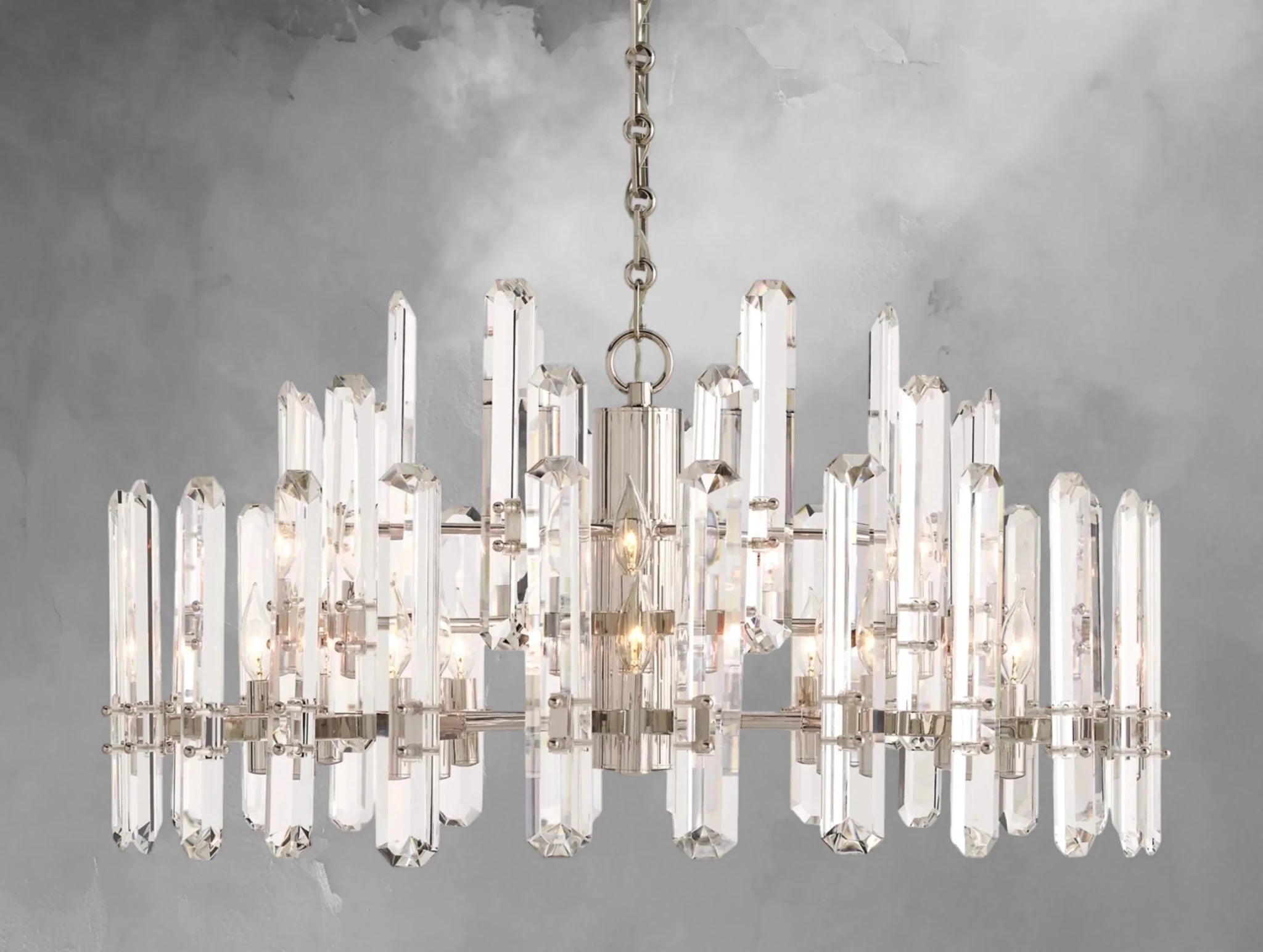 Baingham Round Chandelier - Zelno Lighting