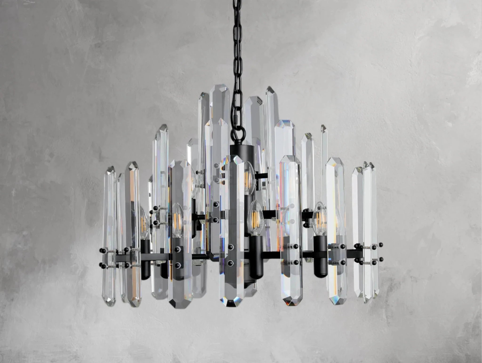 Baingham Round Chandelier - Zelno Lighting