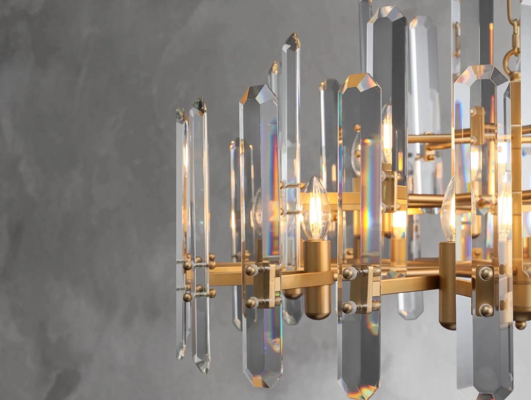 Baingham Round Chandelier - Zelno Lighting