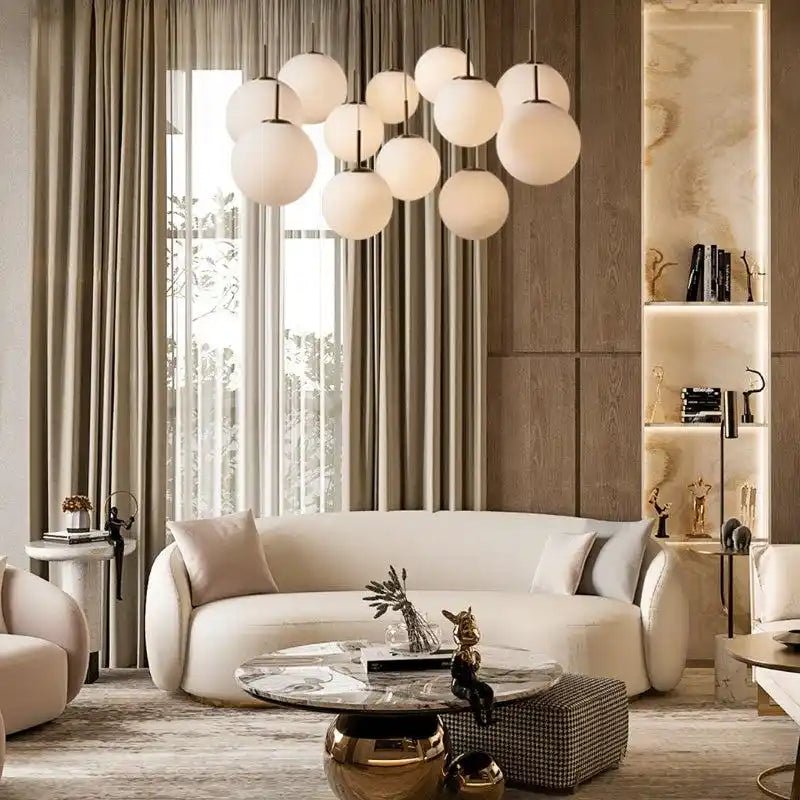 Casen Round Chandelier 20", 28", 34", 43" - Zelno Lighting