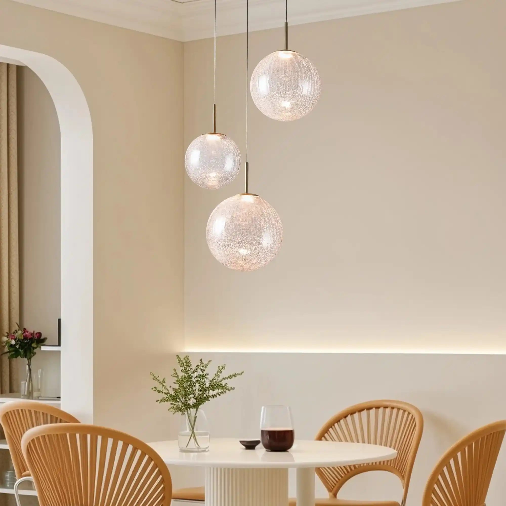 Casen Round Chandelier 20", 28", 34", 43" - Zelno Lighting