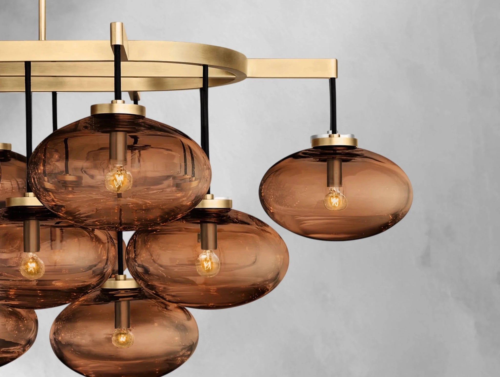 Cebret Glass Linear Chandelier - Zelnolighting