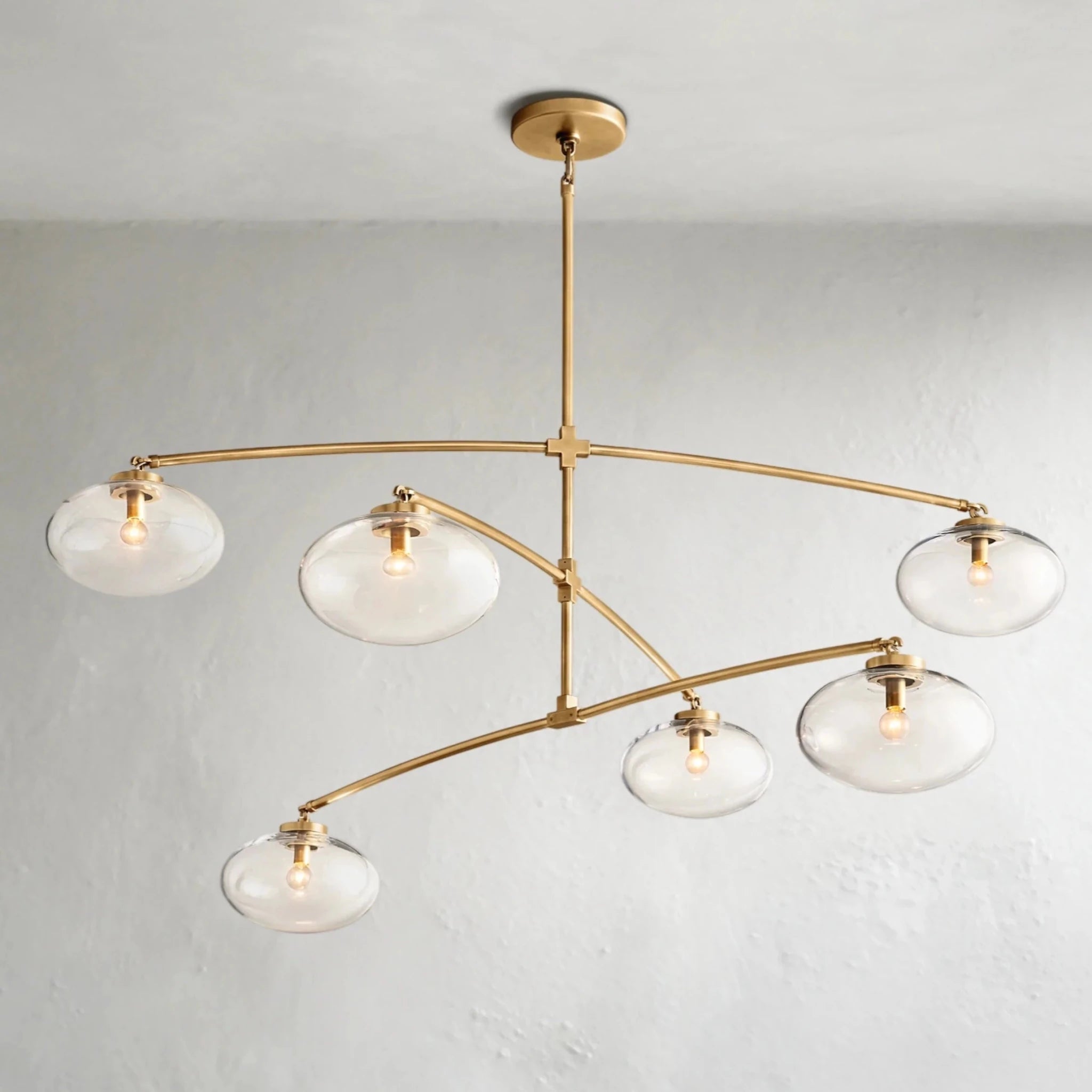 Cebret Glass Mobile Round Chandelier - Zelnolighting