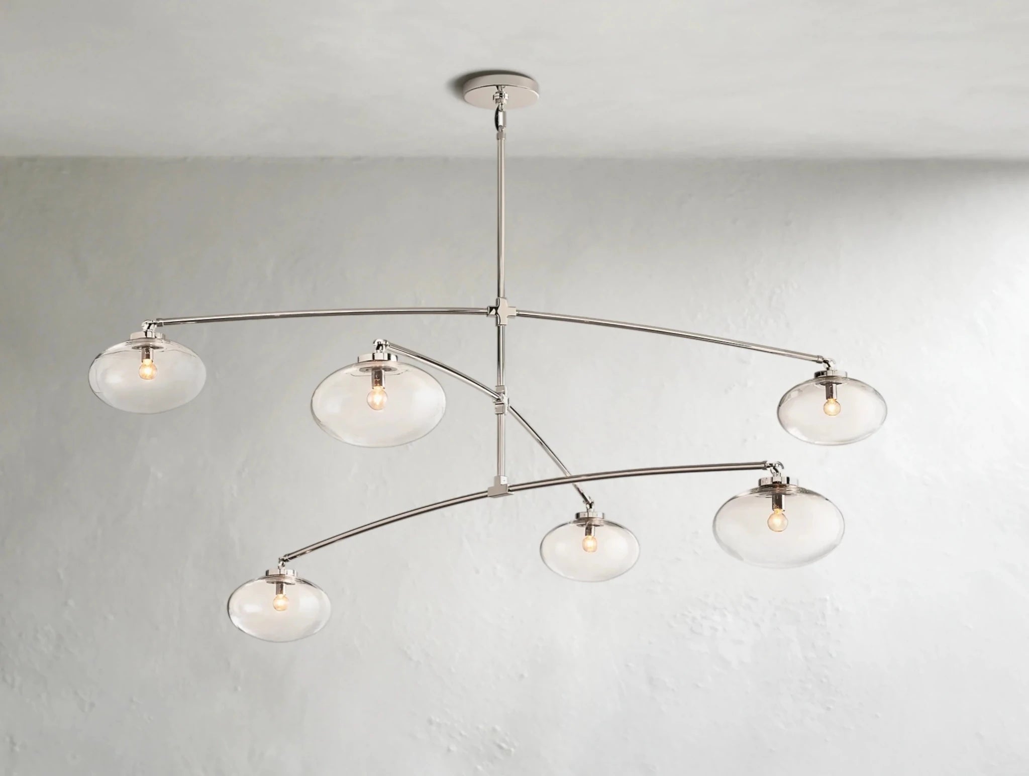 Cebret Glass Mobile Round Chandelier - Zelnolighting