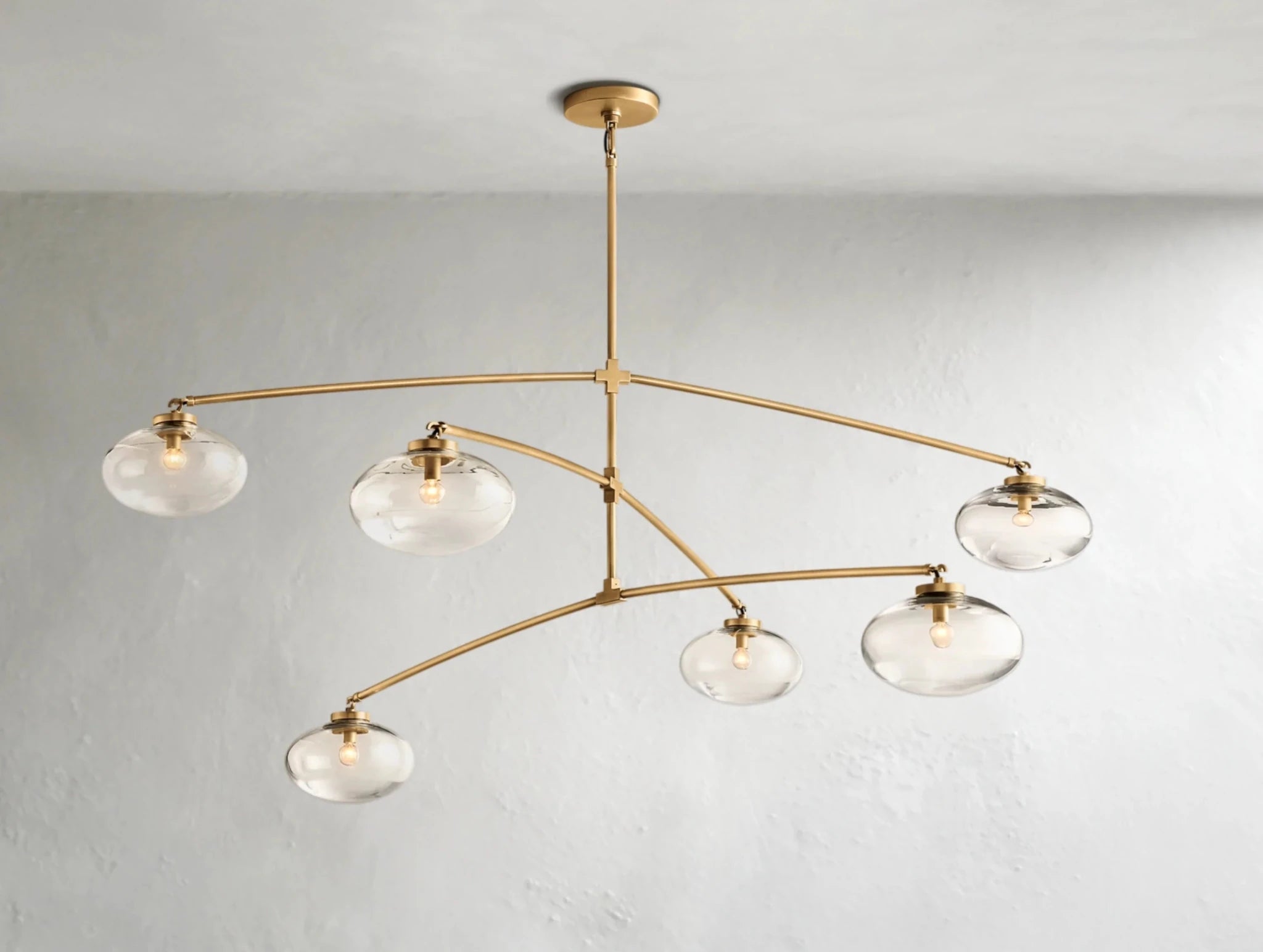 Cebret Glass Mobile Round Chandelier - Zelnolighting