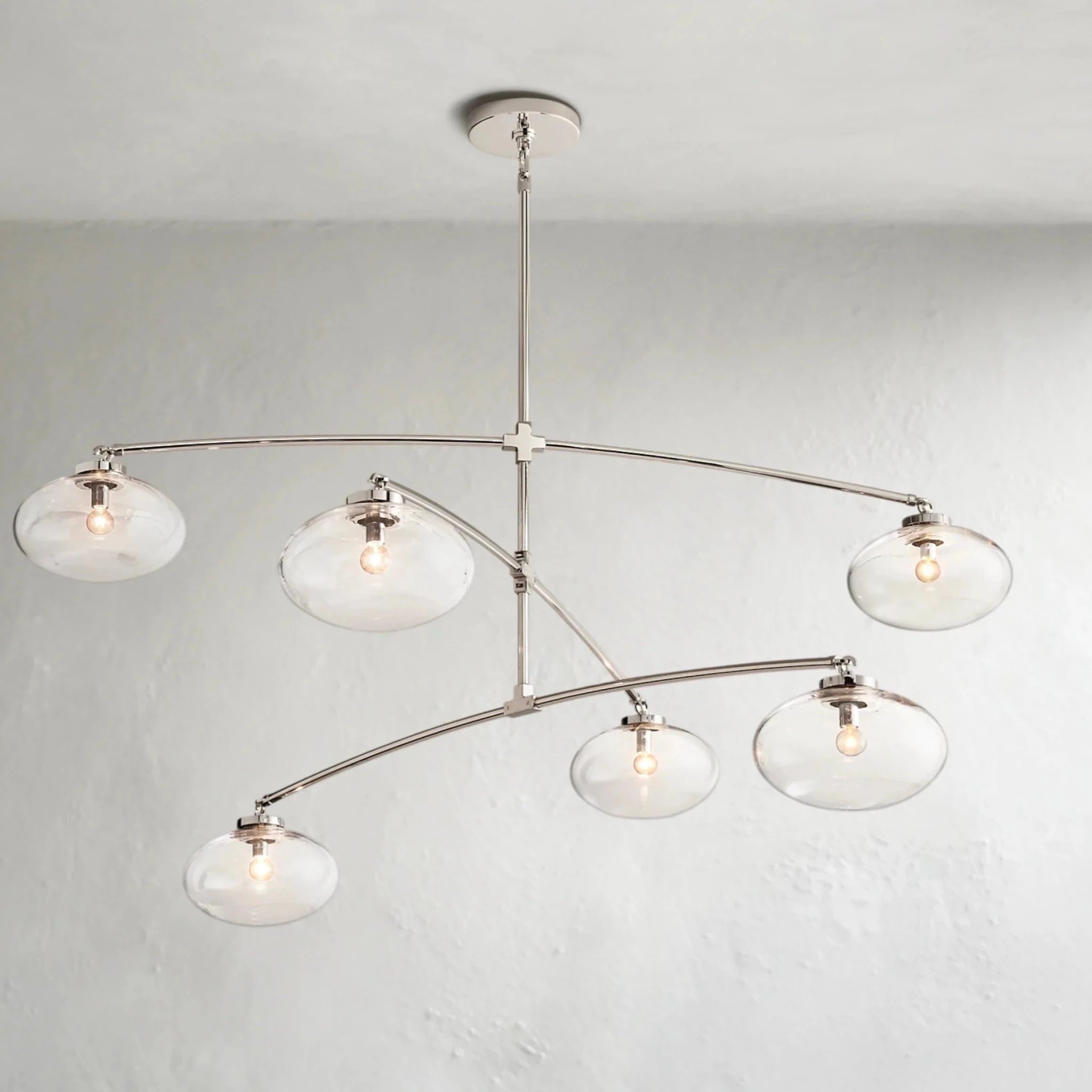 Cebret Glass Mobile Round Chandelier - Zelnolighting