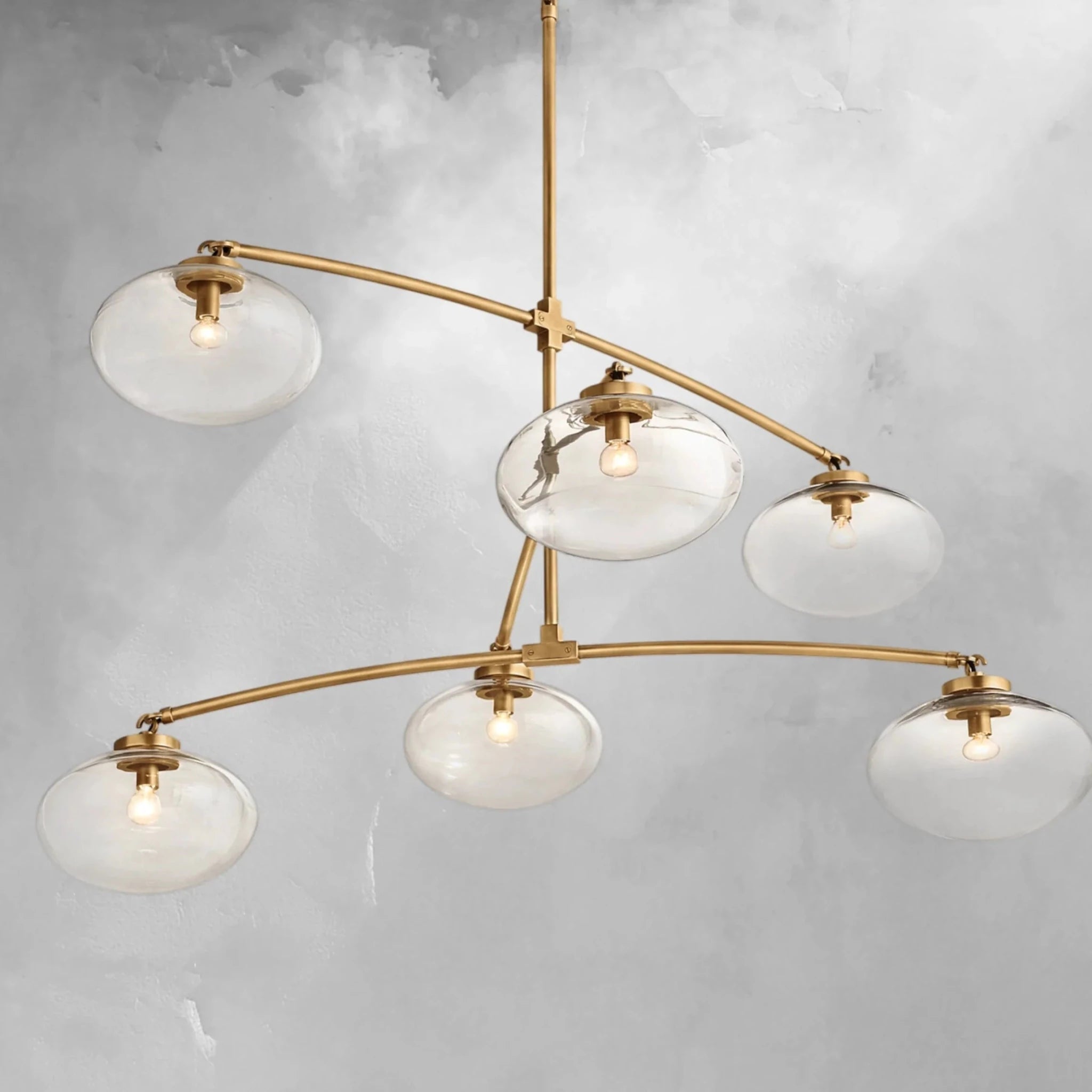 Cebret Glass Mobile Round Chandelier - Zelnolighting
