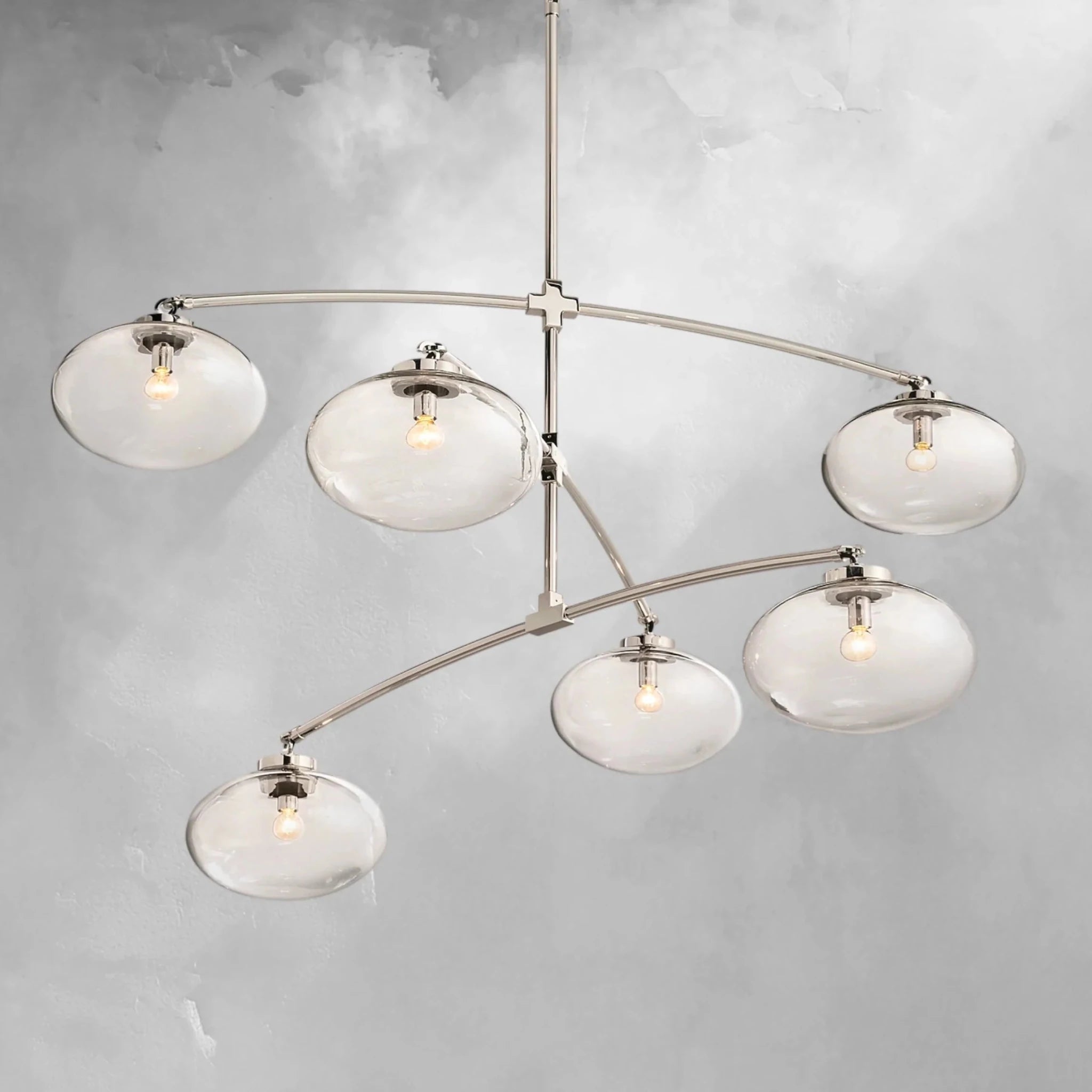 Cebret Glass Mobile Round Chandelier - Zelnolighting