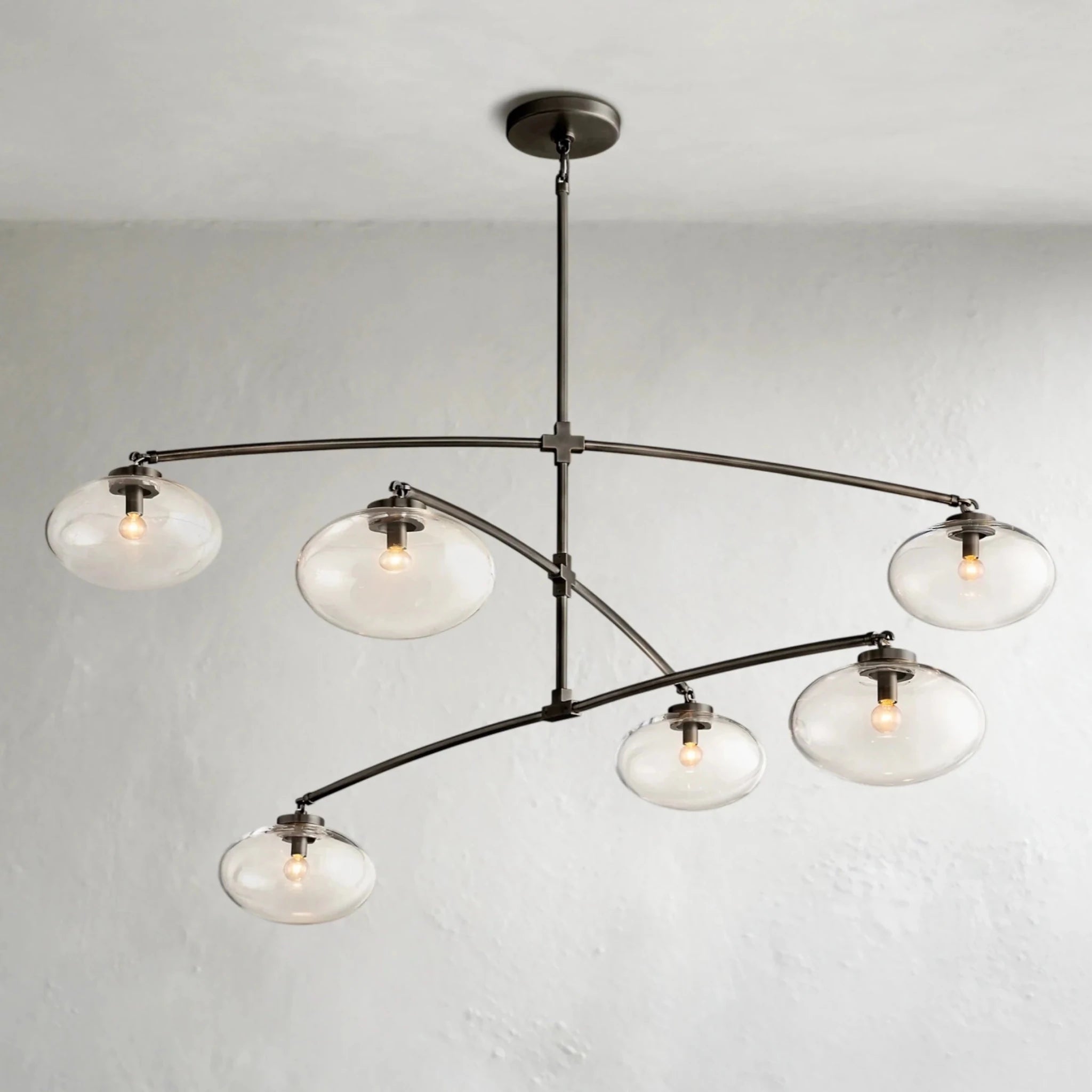 Cebret Glass Mobile Round Chandelier - Zelnolighting