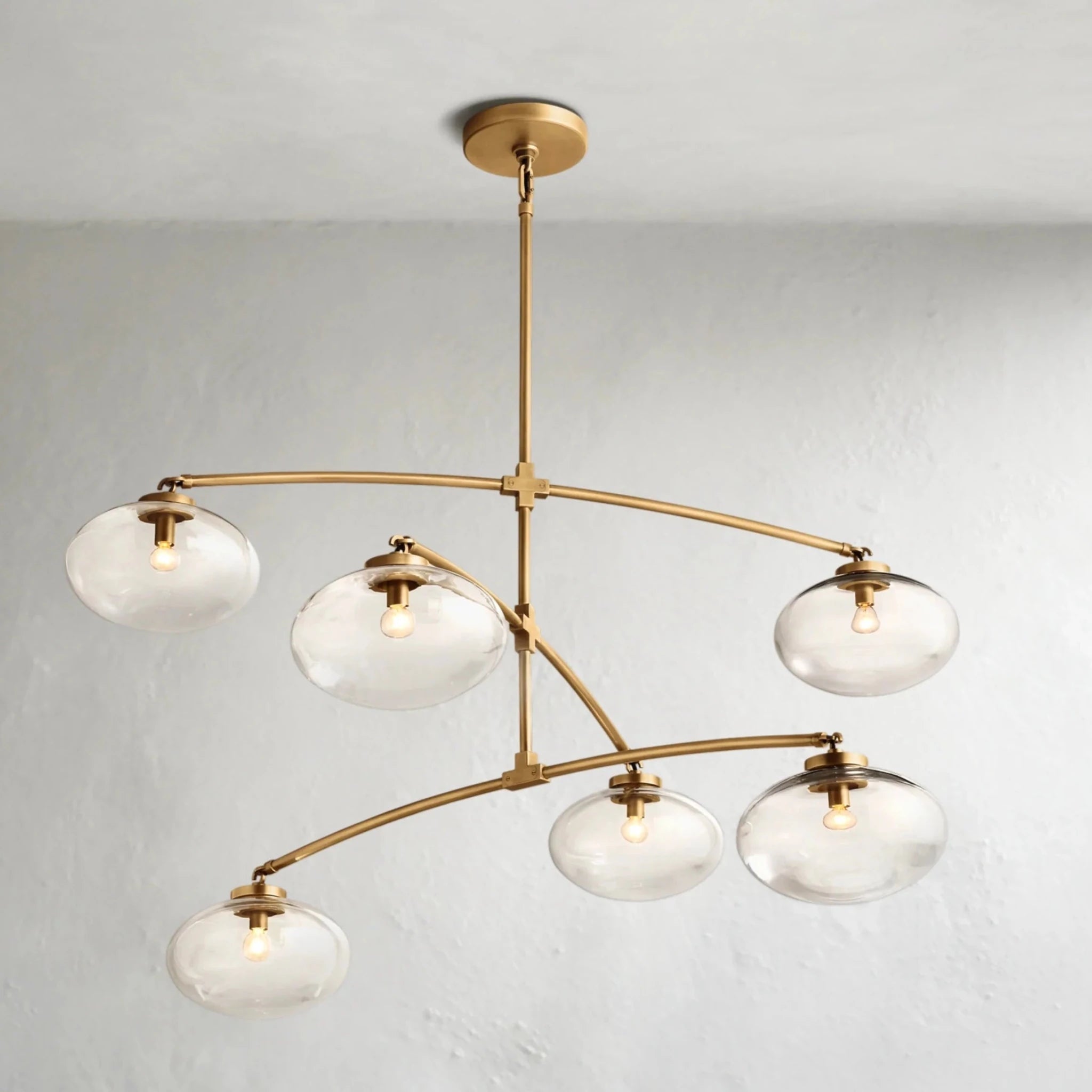 Cebret Glass Mobile Round Chandelier - Zelnolighting
