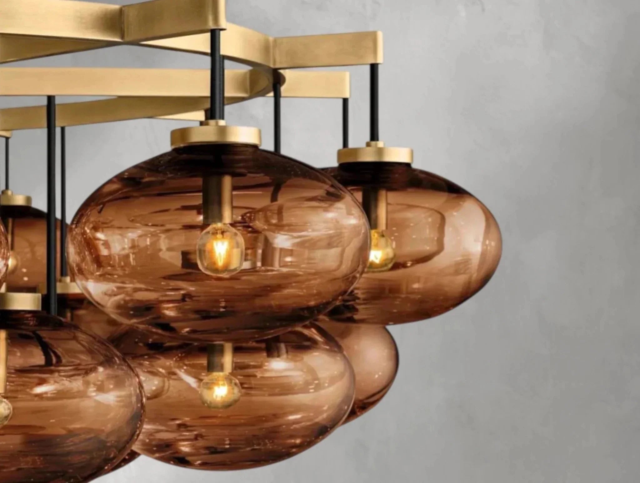 Cebret Glass Round Chandelier - Zelno Lighting