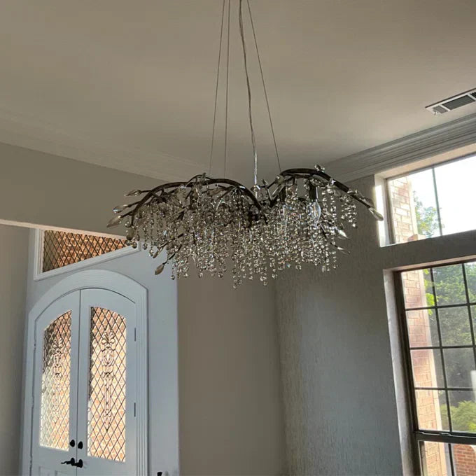 New Luxury Branch Crystal Pendant Chandelier Designer Creative Art Dining Room/Living Room Light Fixture - Zelnolighting