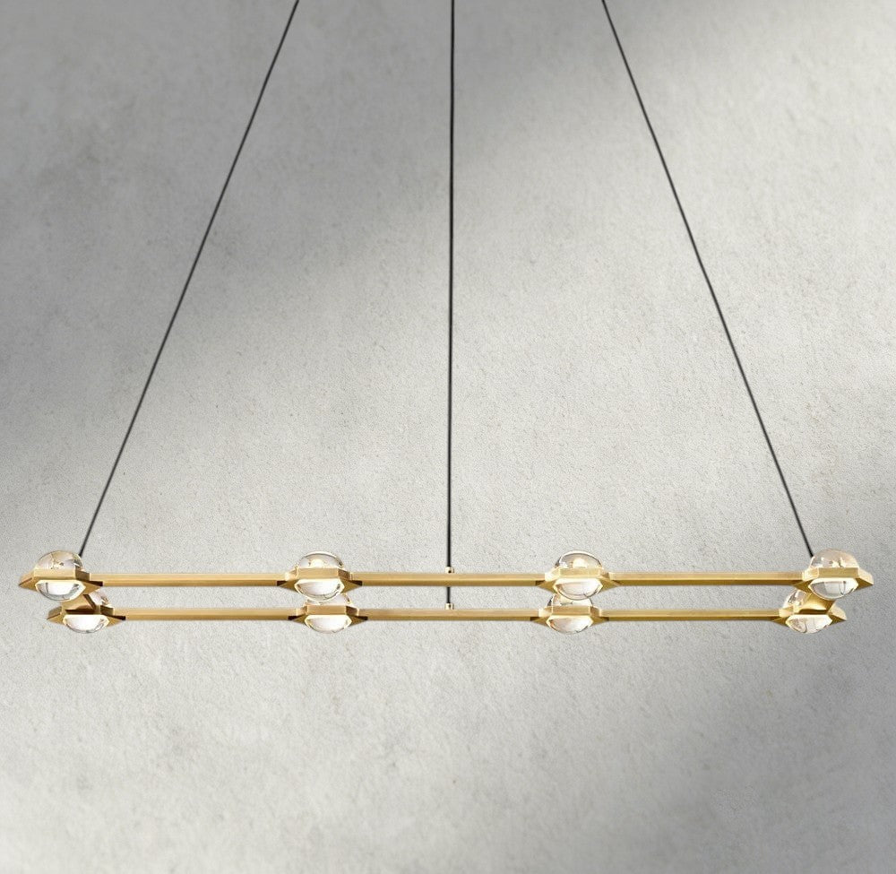 Electant Rectangular Chandelier 54", 72" - Zelno Lighting