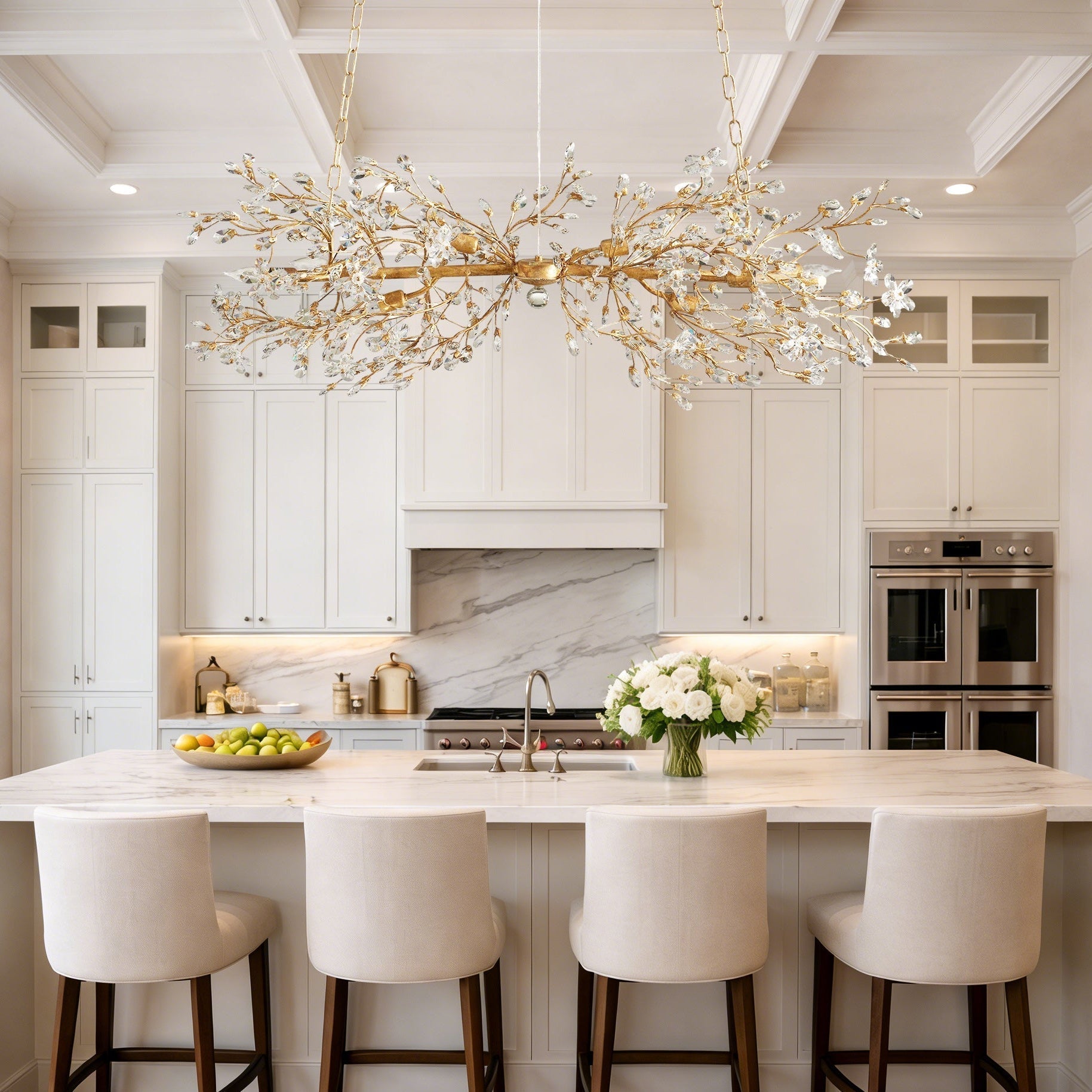 Fiore Linear Chandelier - Zelno Lighting