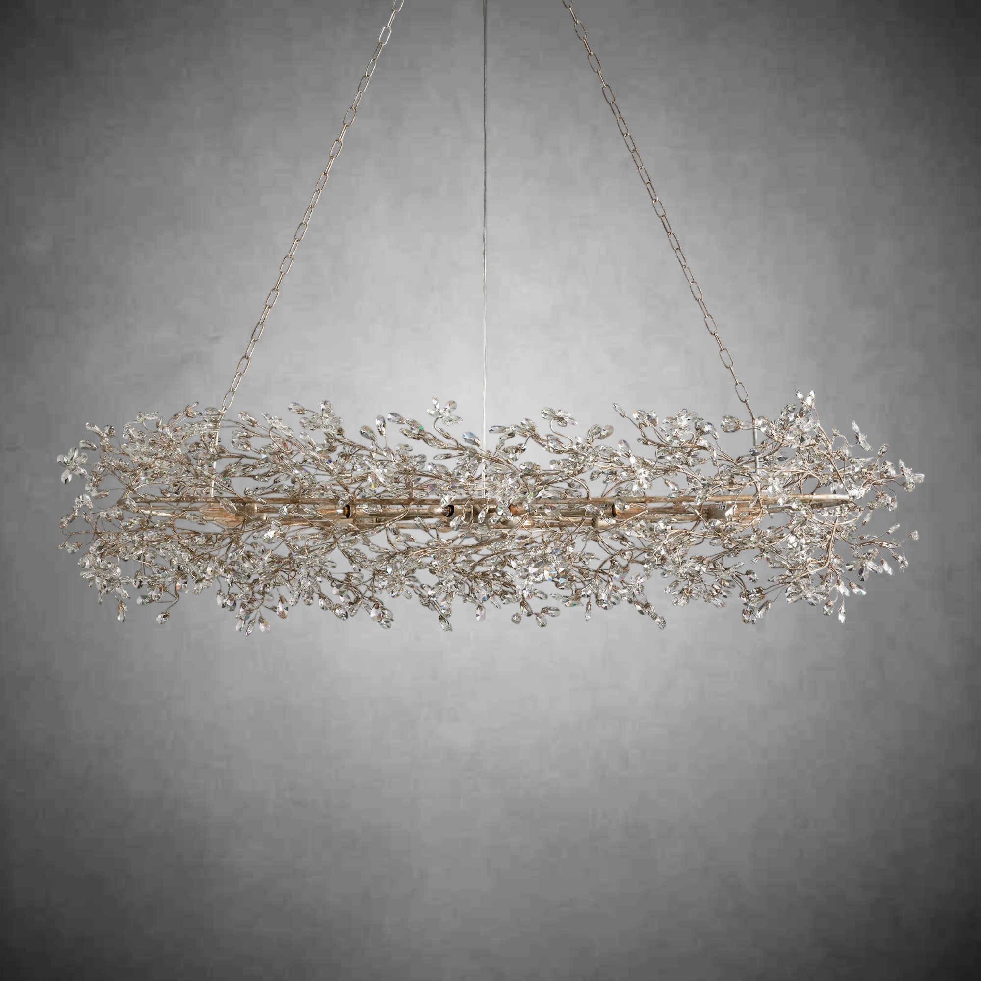 Fiore Oval Chandelier 62'' 74'' - Zelno Lighting