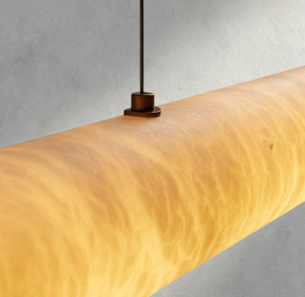 Halima Linear Alabaster Chandelier - Zelnolighting