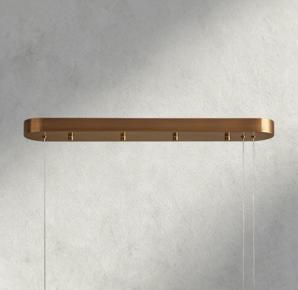 Halima Linear Alabaster Chandelier - Zelnolighting