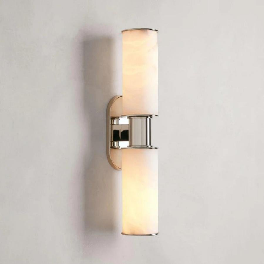 Harlin 2 - Light Wall Sconce in Alabaster - Zelnolighting