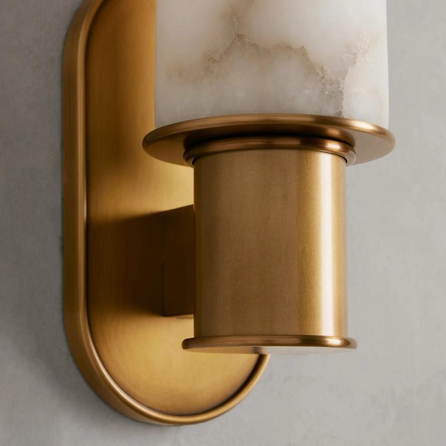 Harlin Wall Sconce in Alabaster - Zelnolighting