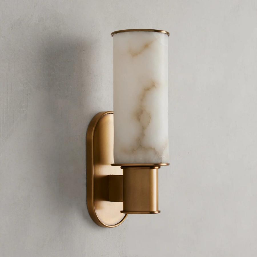 Harlin Wall Sconce in Alabaster - Zelnolighting