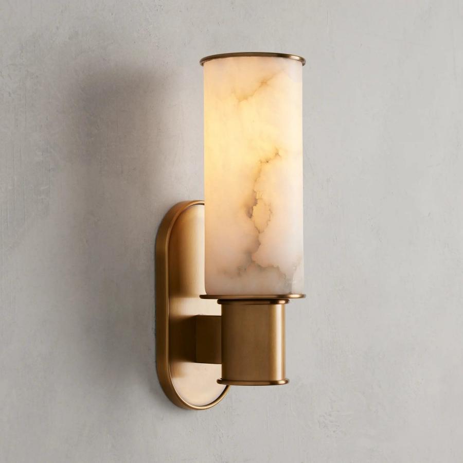 Harlin Wall Sconce in Alabaster - Zelnolighting