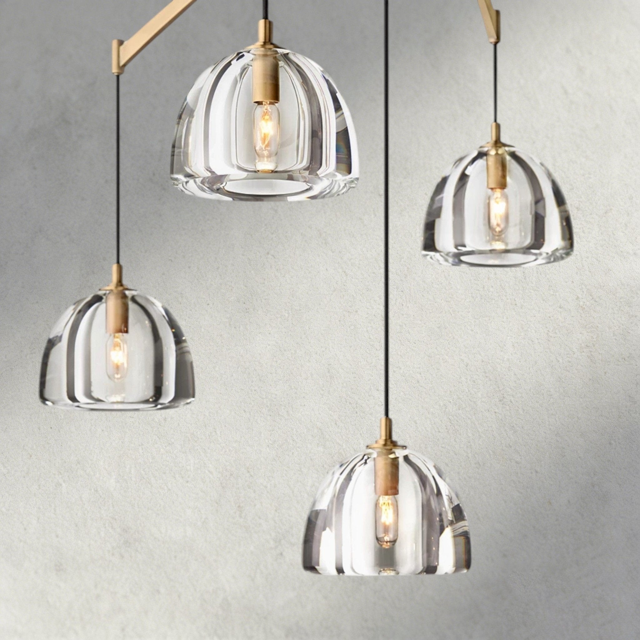 Hemisphere Linear Chandelier 54", 72" - Zelno Lighting