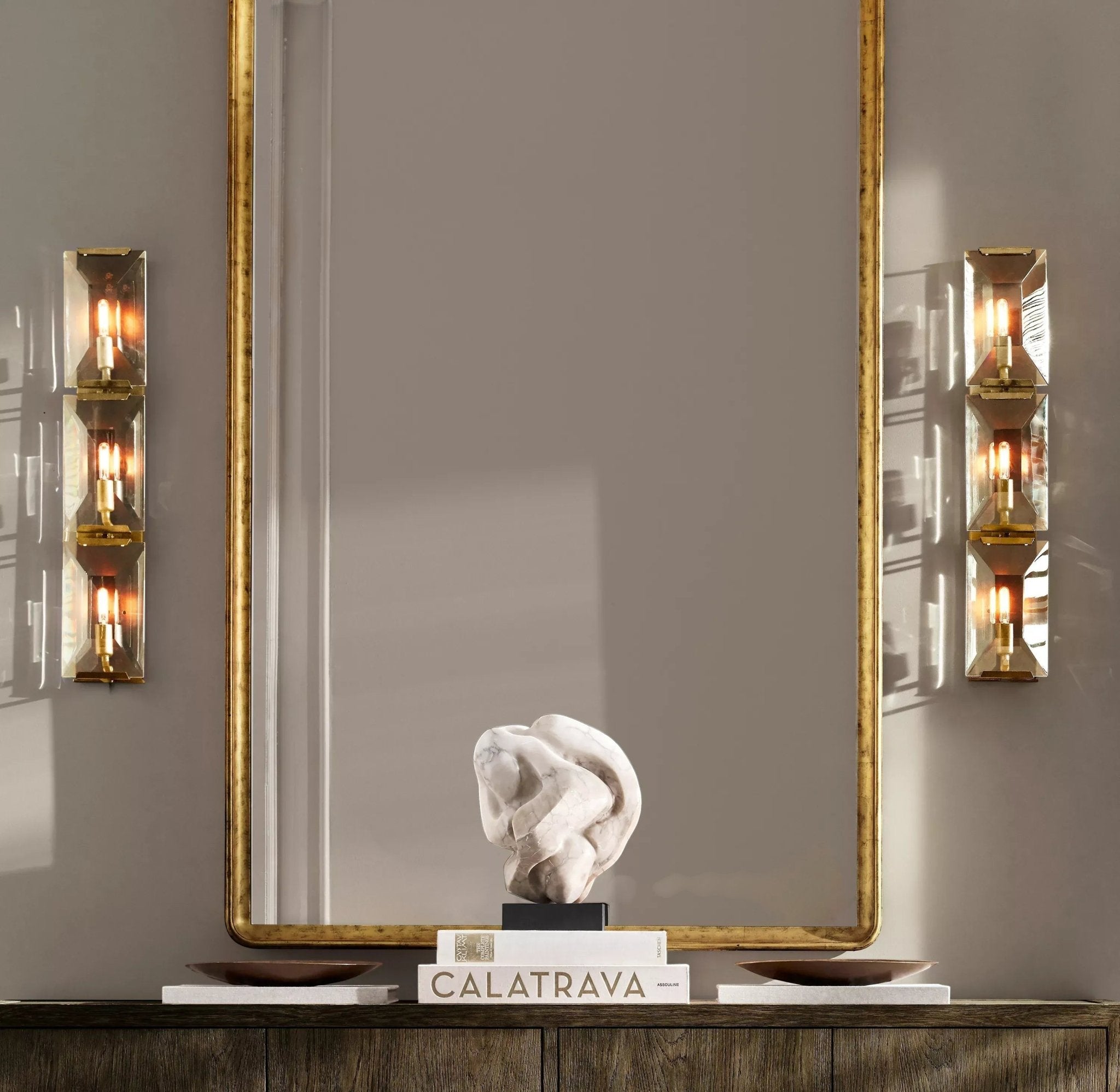 Herlow Crystal Triple Sconce - Zelno Lighting