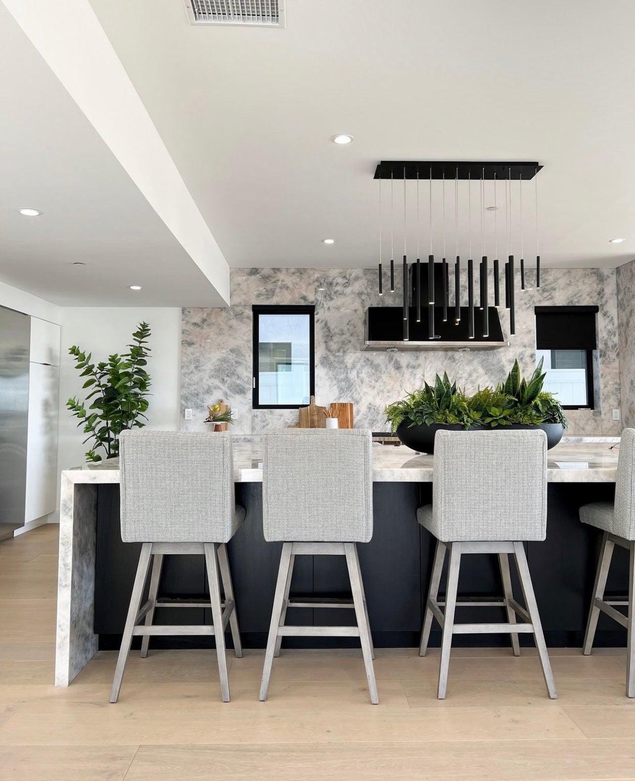 Bellini Rectangular Tubular Pendant Light Chandelier - Zelnolighting