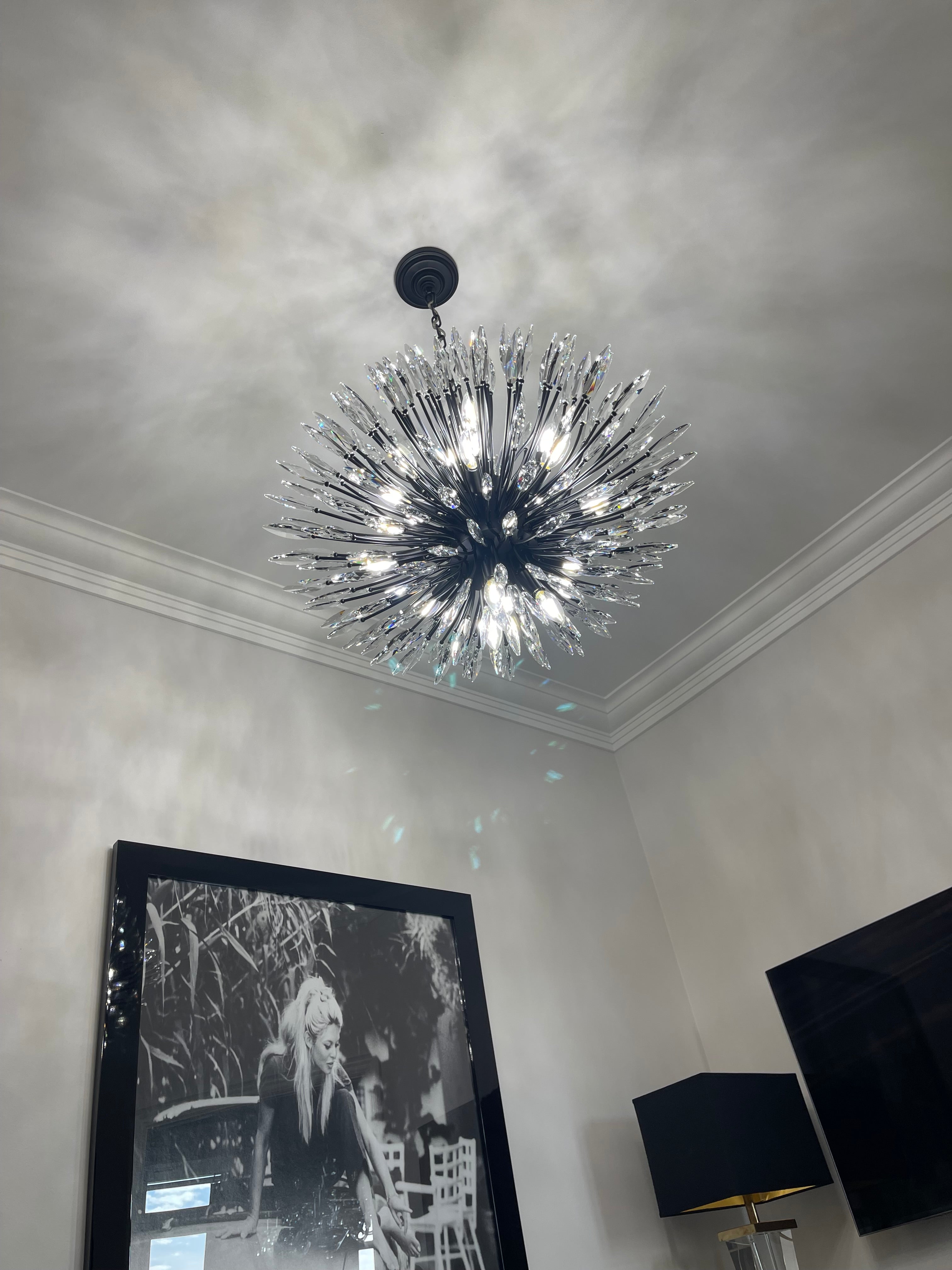 Lily Starburst Crystal Sputnik Chandelier - Zelnolighting
