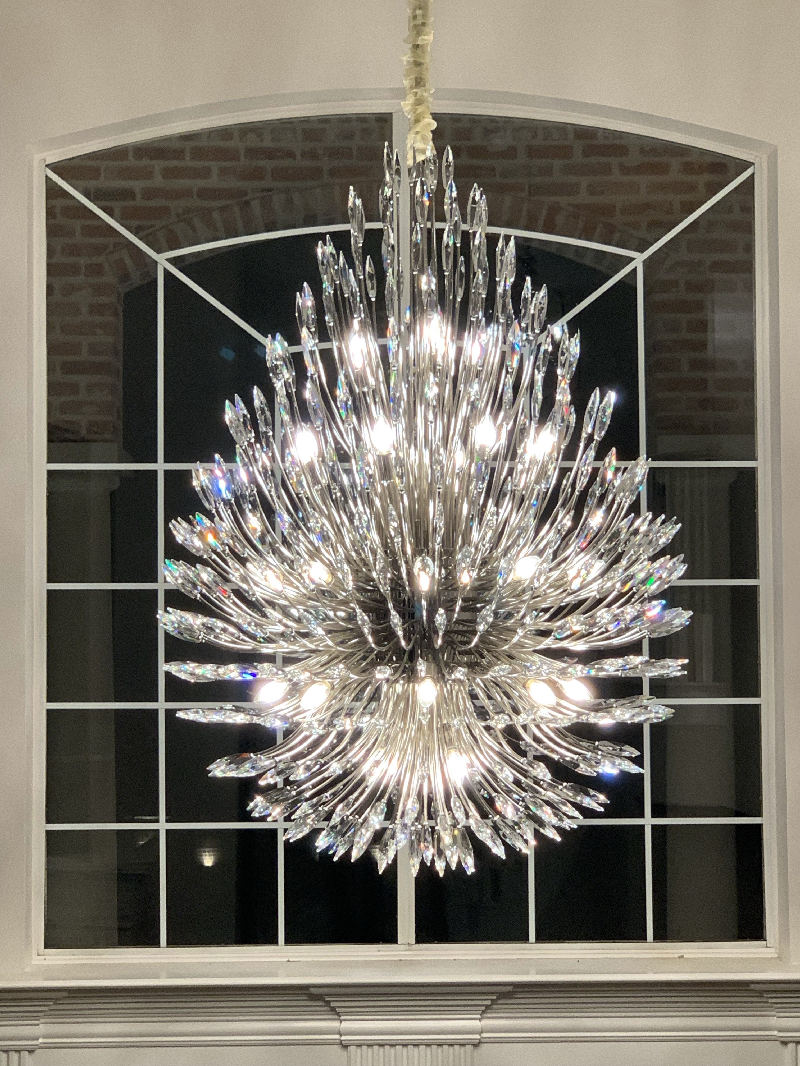 Lily Starburst Crystal Sputnik Chandelier - Zelnolighting