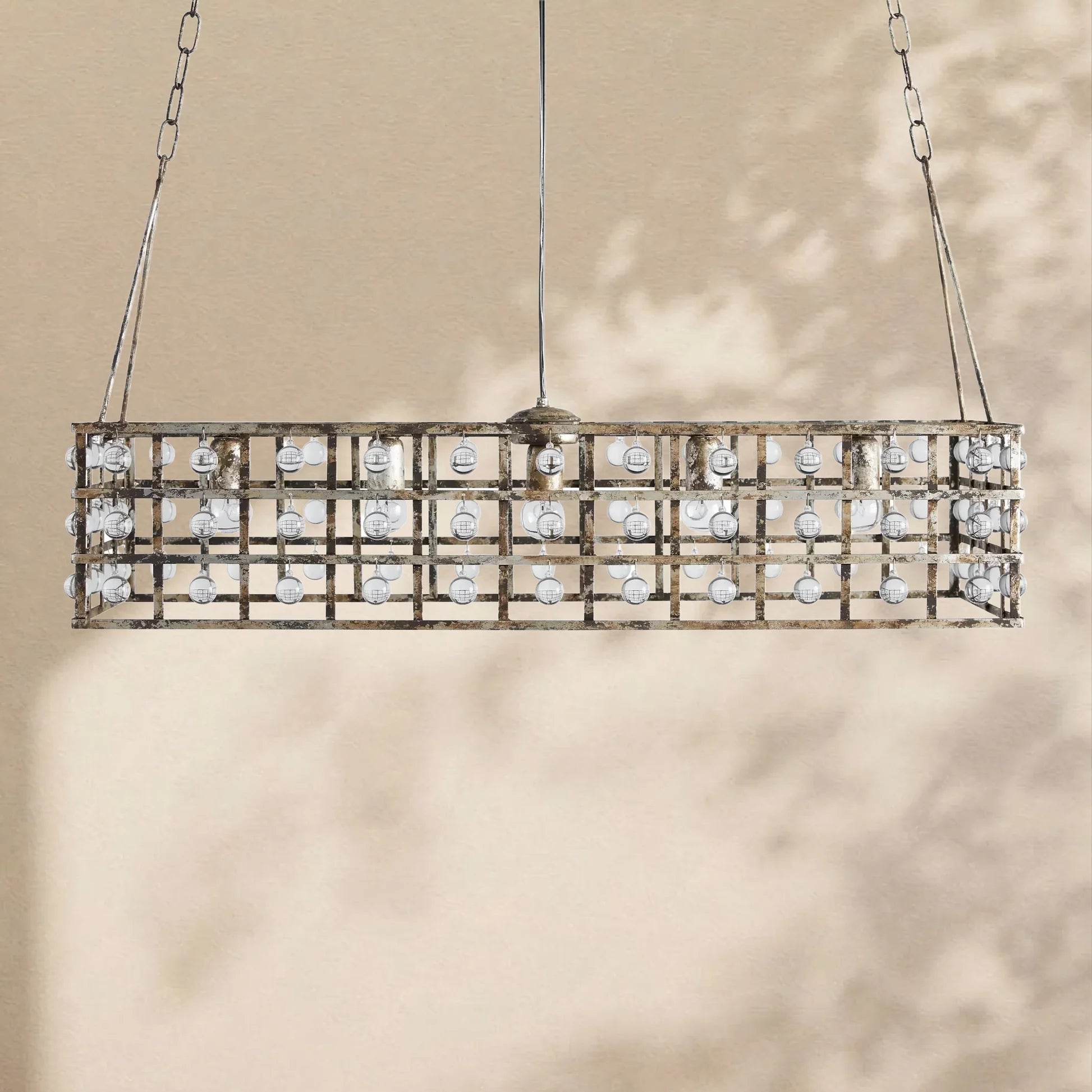 La Cage Rectangular Chandelier - Zelno Lighting