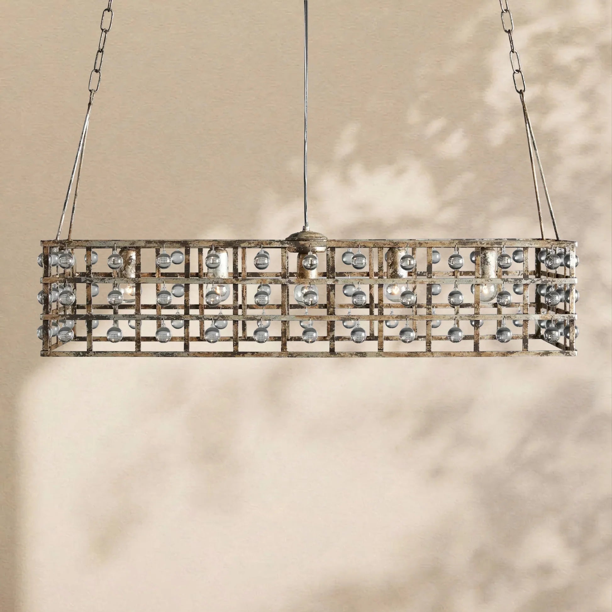 La Cage Rectangular Chandelier - Zelno Lighting