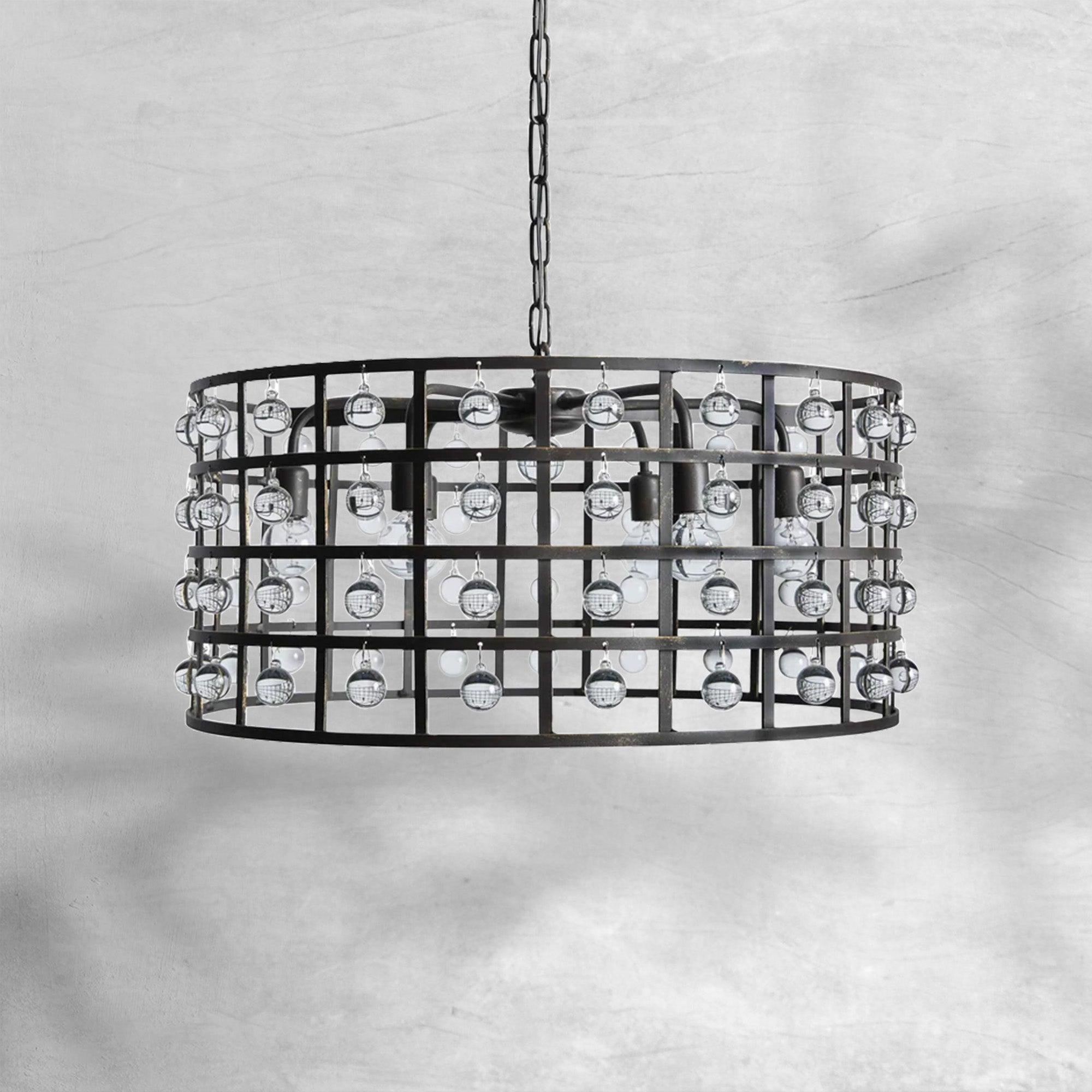 La Cage Round Chandelier 6/8/12 Light - Zelno Lighting