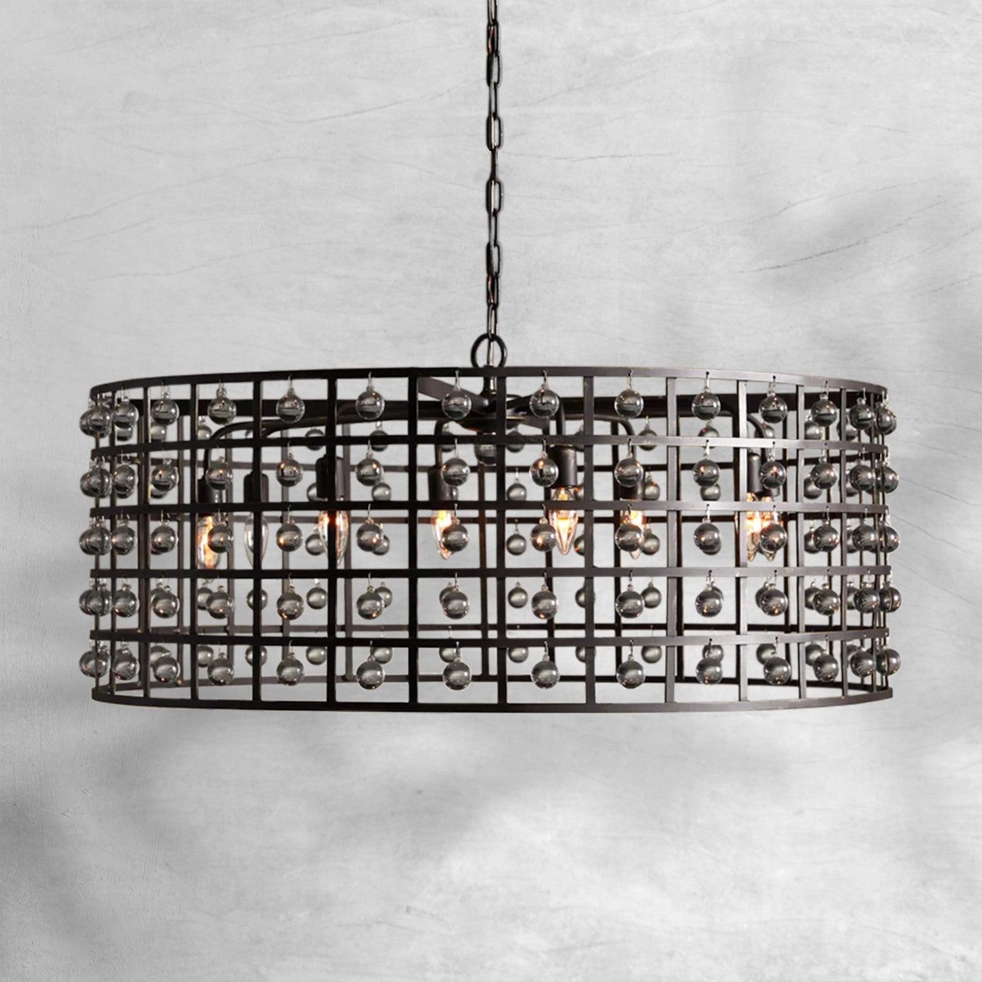 La Cage Round Chandelier 6/8/12 Light - Zelno Lighting