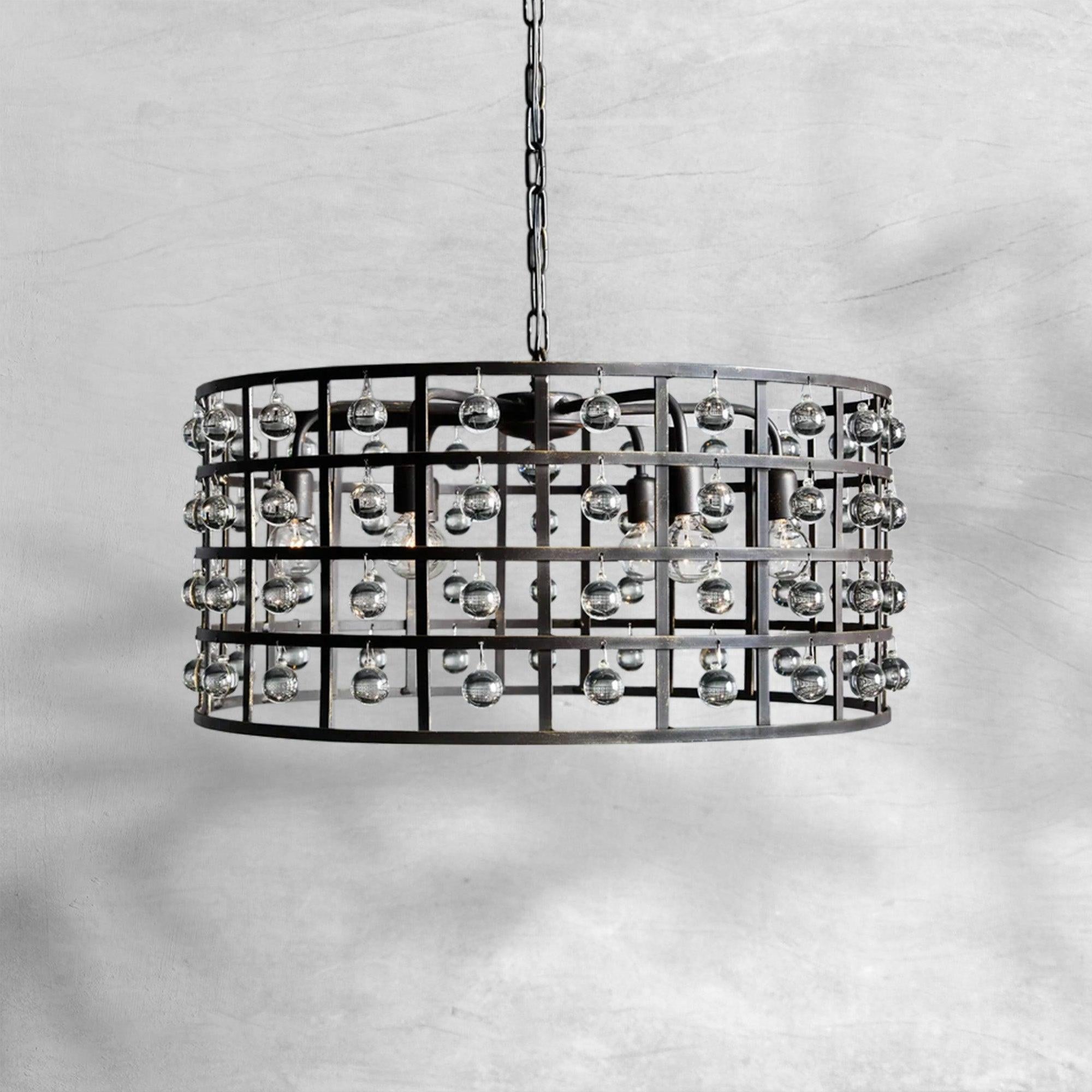 La Cage Round Chandelier 6/8/12 Light - Zelno Lighting