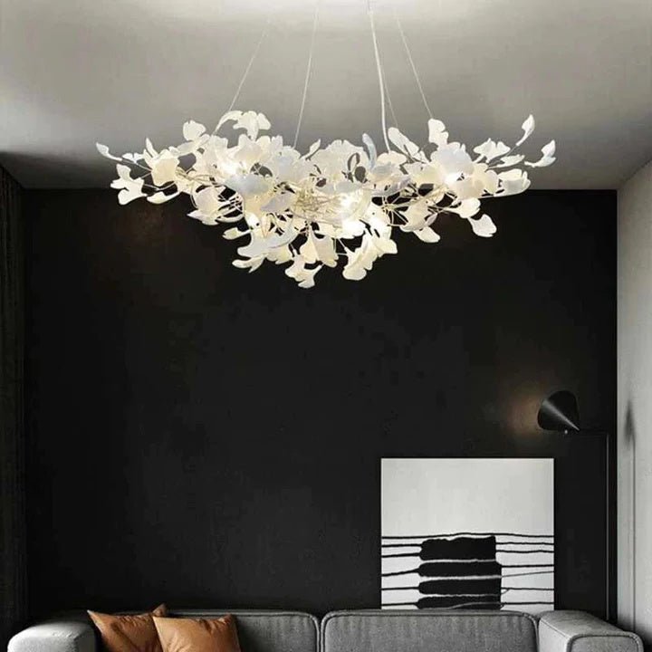 Luxury Ceramic Ginkgo Chandelier - Zelno Lighting