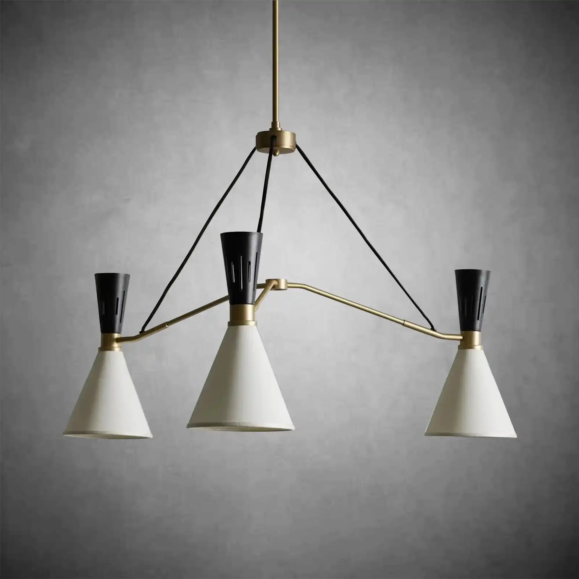 Ramsey 3 - Light Round Chandelier - Zelno Lighting