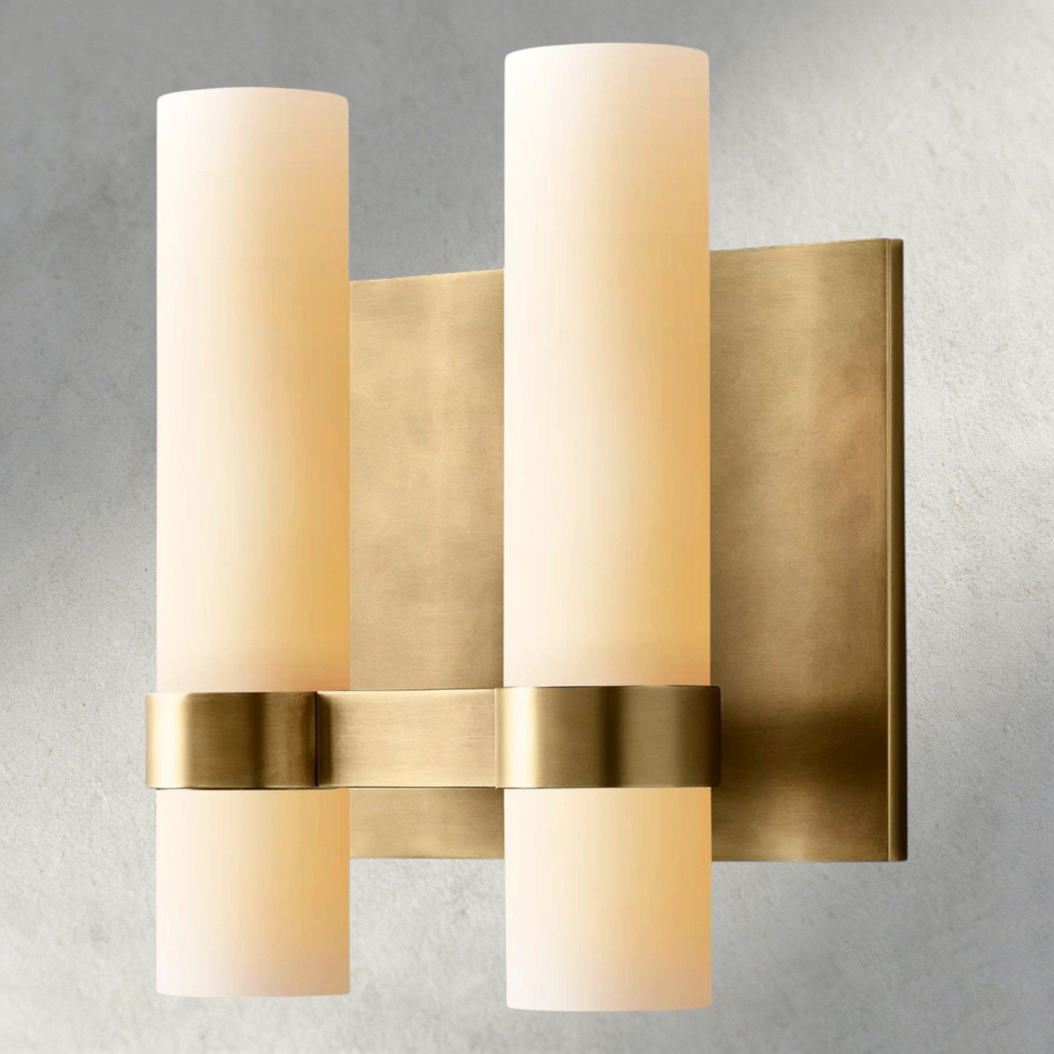 Ravay Milk Glass Double Sconce - Zelnolighting