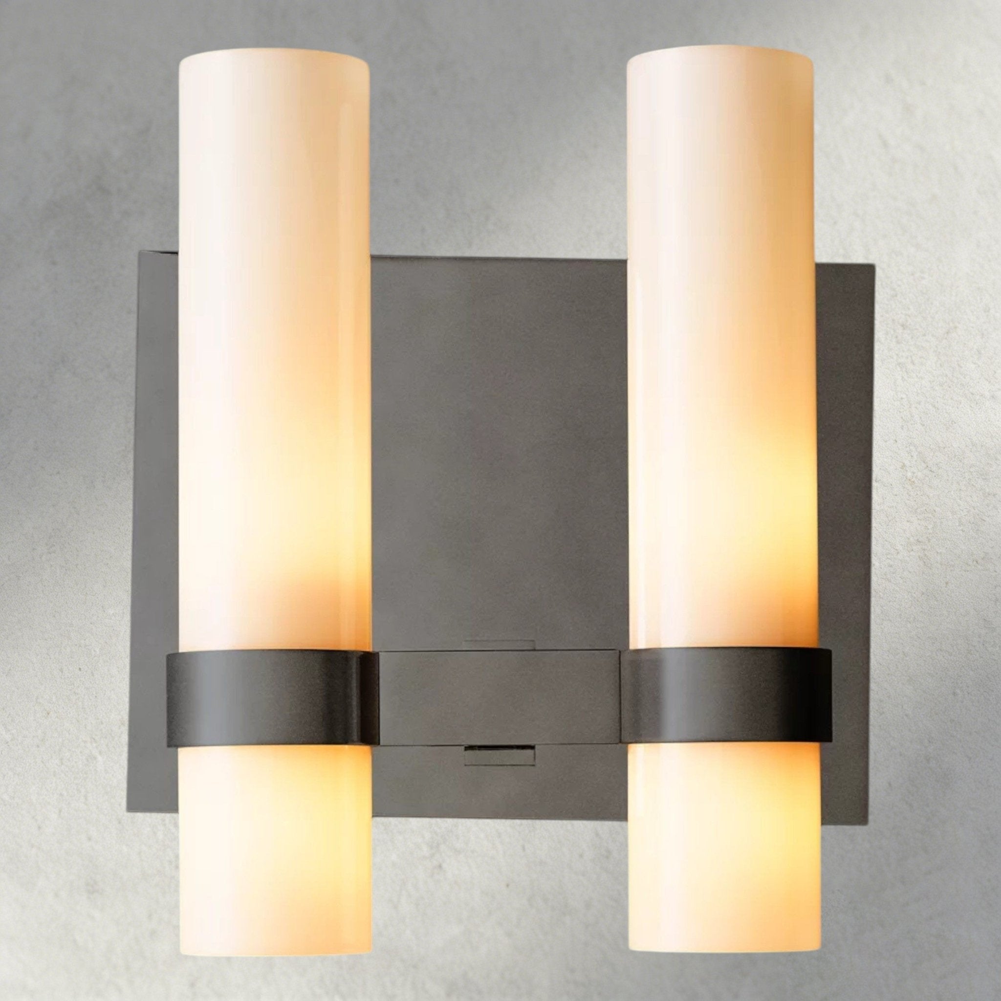 Ravay Milk Glass Double Sconce - Zelnolighting