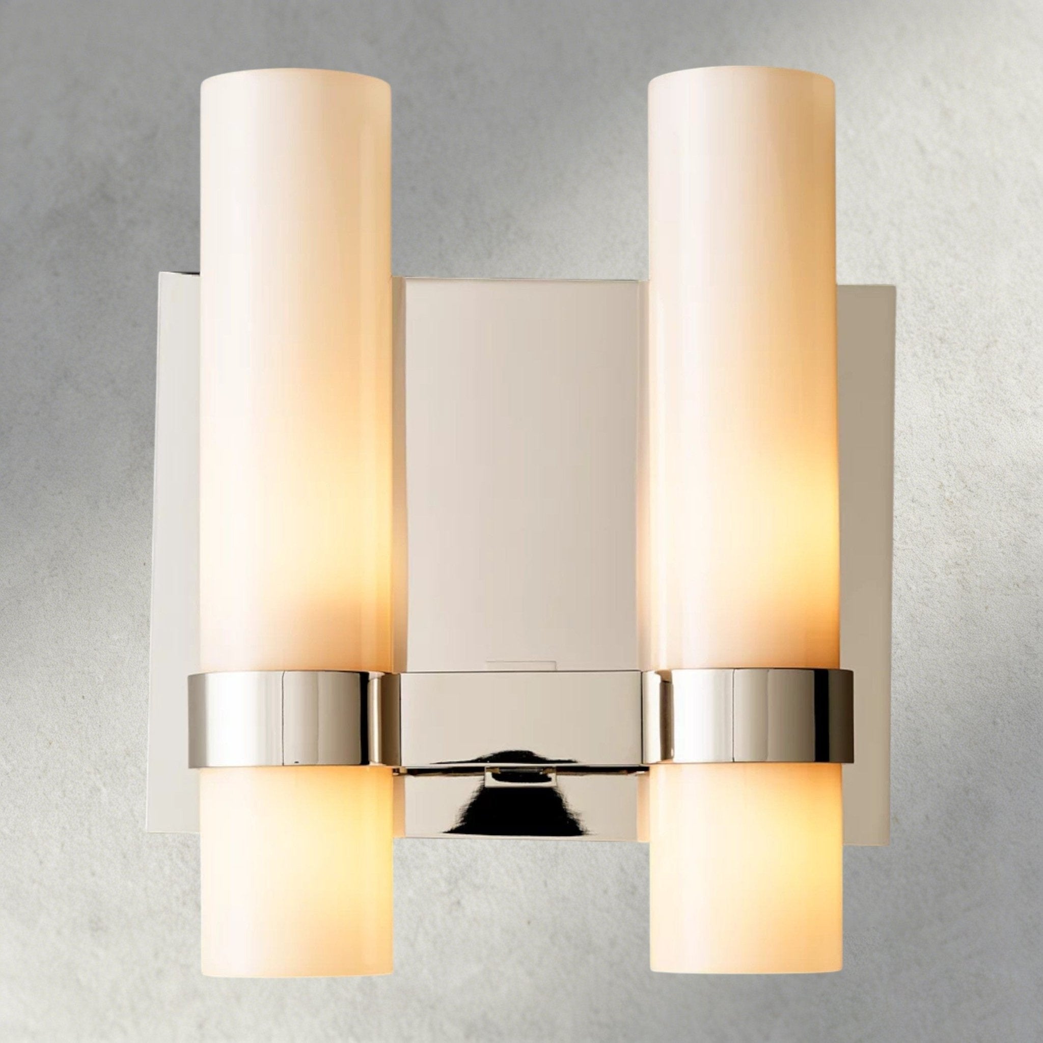 Ravay Milk Glass Double Sconce - Zelnolighting