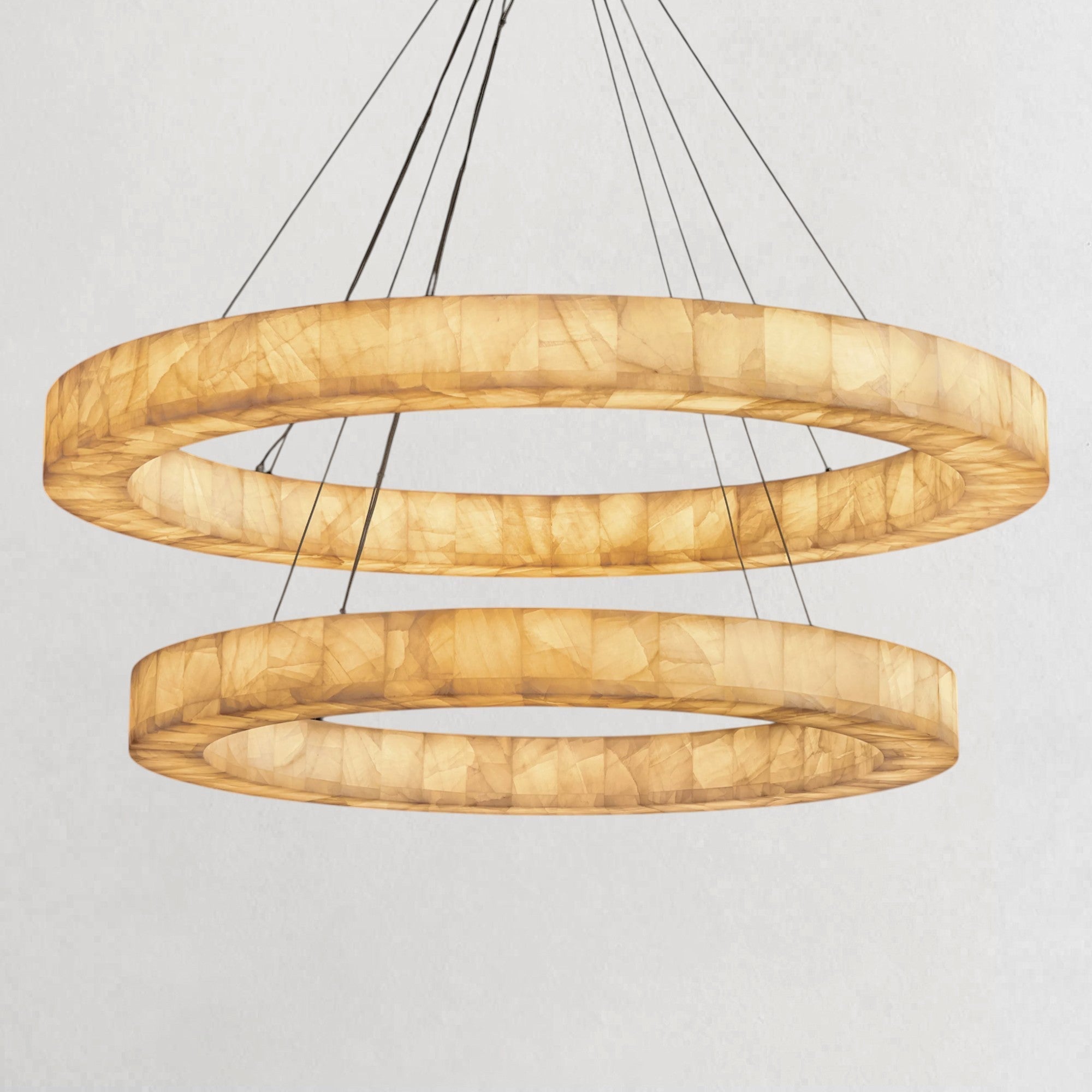 Rivaga Lueur Two - Tier Round Chandelier - Zelnolighting